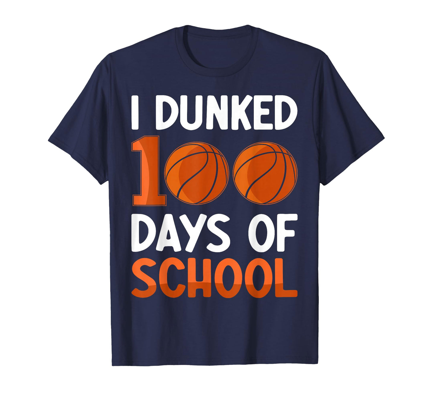 School Basketball Teacher Basketball 100 Day of School Kids T-Shirt