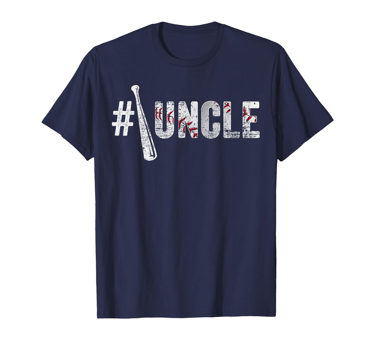 Number One Baseball Uncle Fathers Day Funny Baseball Uncle T-Shirt