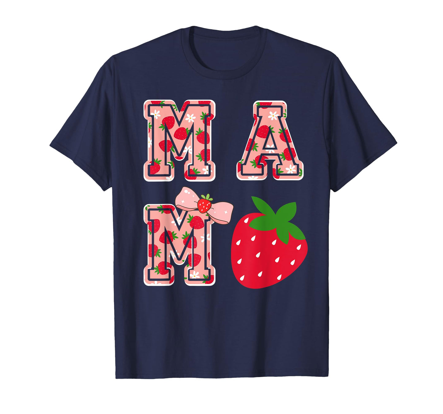 Mama Strawberry First Birthday Berry Mom Funny Strawberry T-Shirt