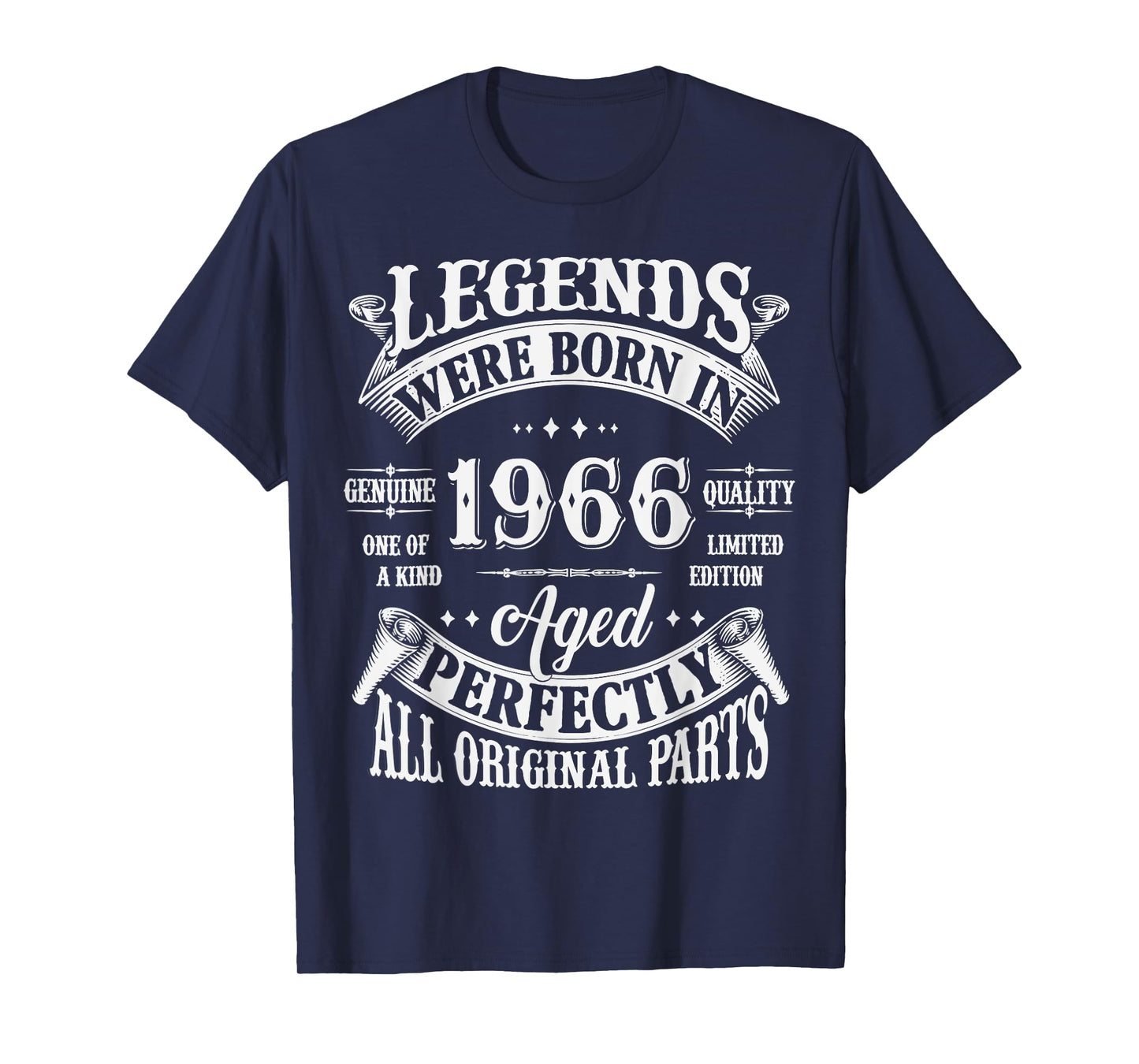 59th Birthday Tee 59 Years Old Vintage Legends Born In 1966 T-Shirt