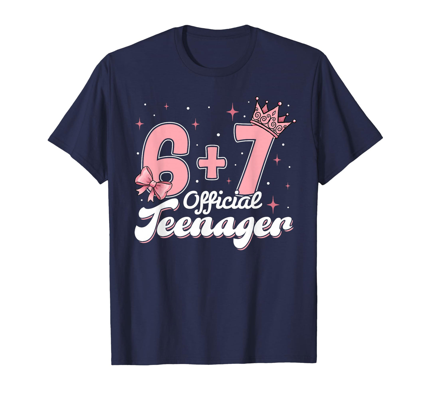 Pink Coquette 13th Birthday 67 Meme 6+7 Official Teenager T-Shirt