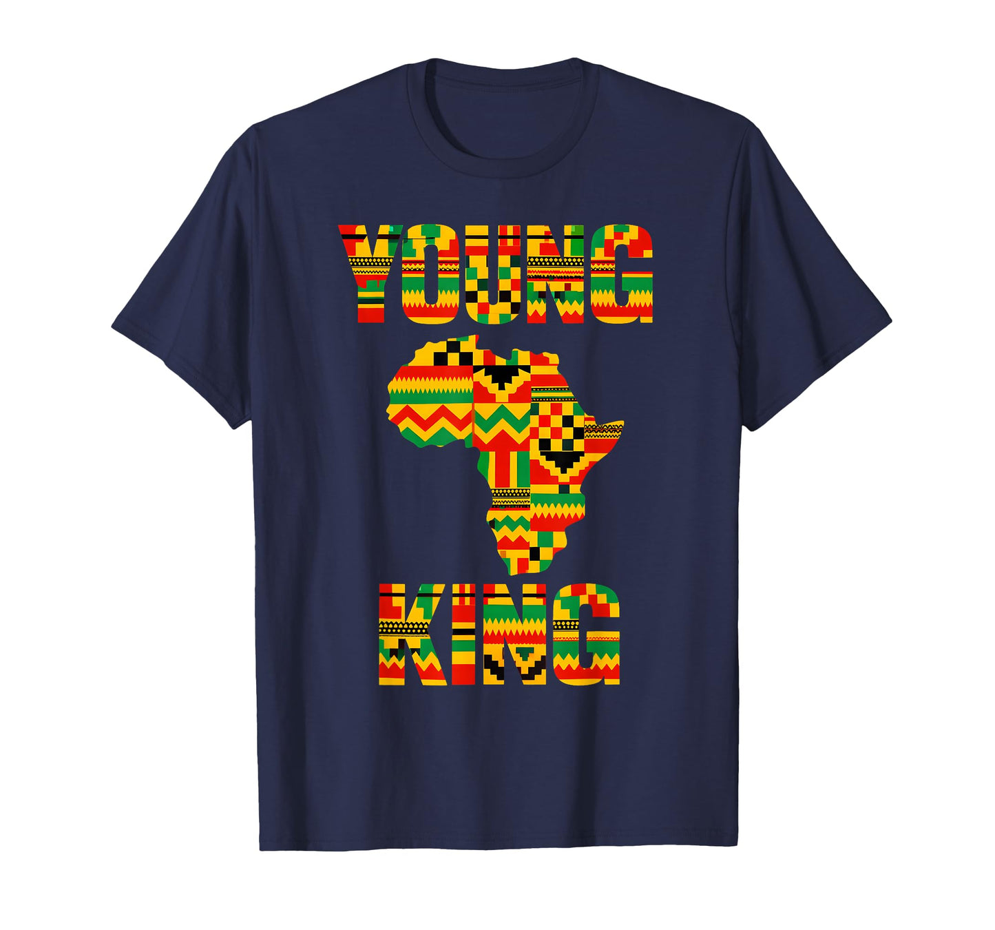 African Kente Art Men Boys Kids African American T-Shirt