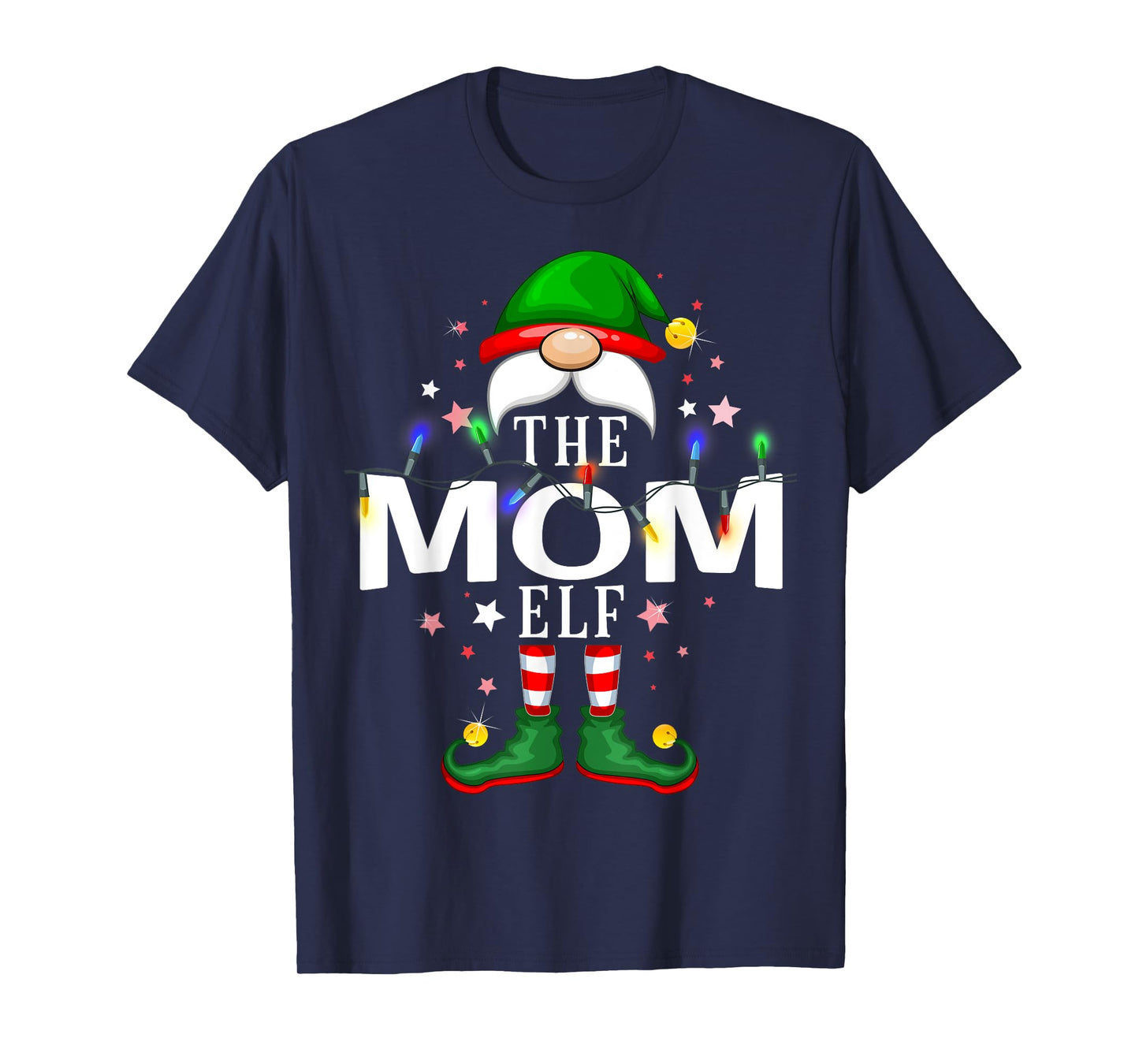 The Mom Elf Christmas Family Pajama Party T-Shirt