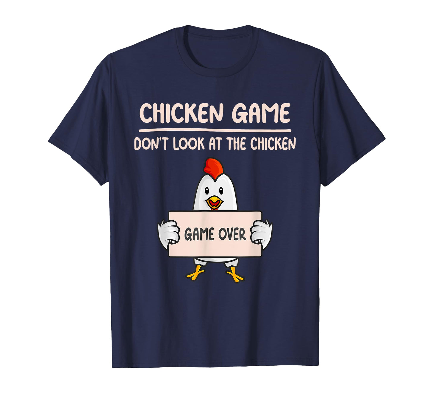 chicken game don't look at the chicken funny kids youth men T-Shirt
