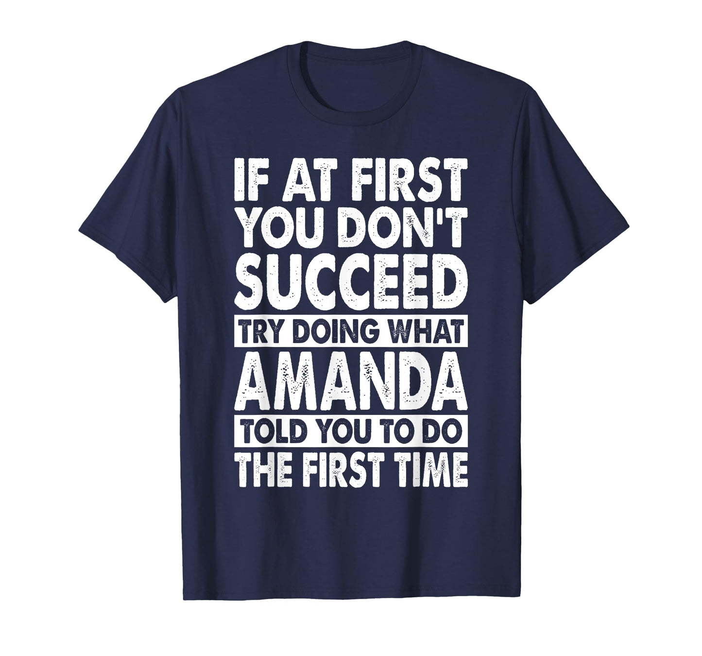 AMANDA Name Personalized Birthday Funny Christmas Joke T-Shirt
