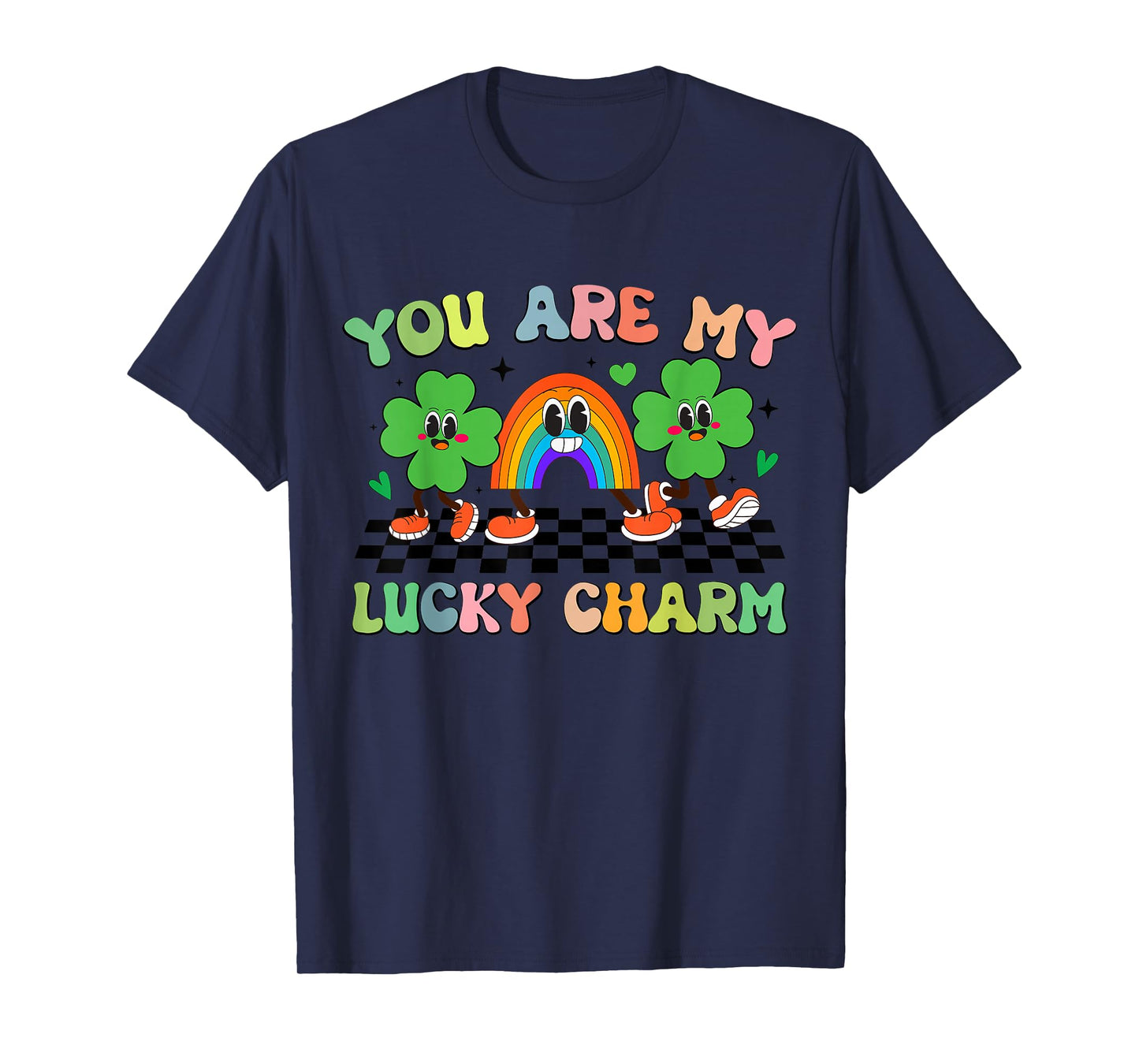 Retro Groovy You are My Lucky Charm St Patrick's Day Kids T-Shirt