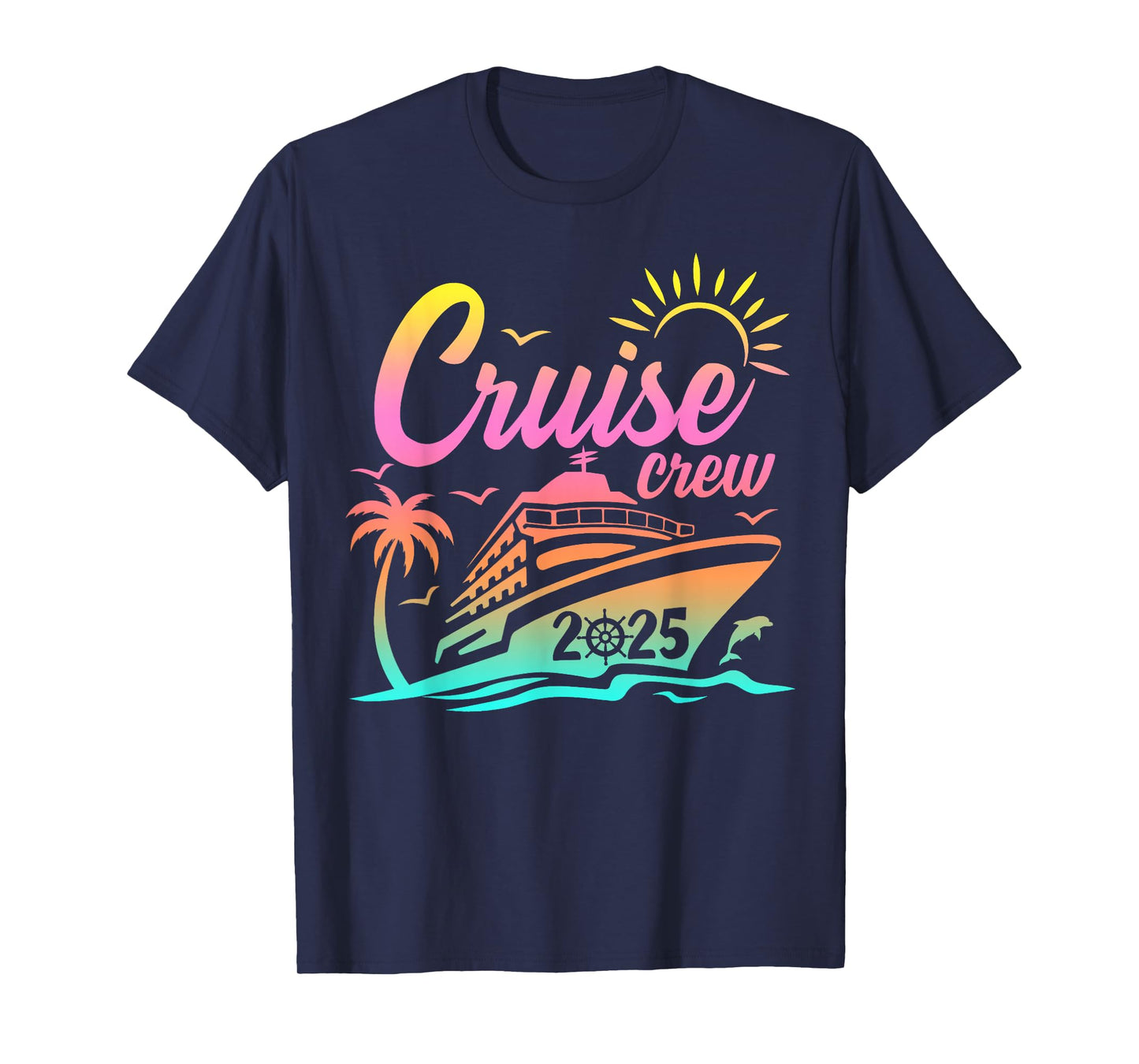 Summer Vacation Cruise Crew 2025 Trip Matching Family Group T-Shirt