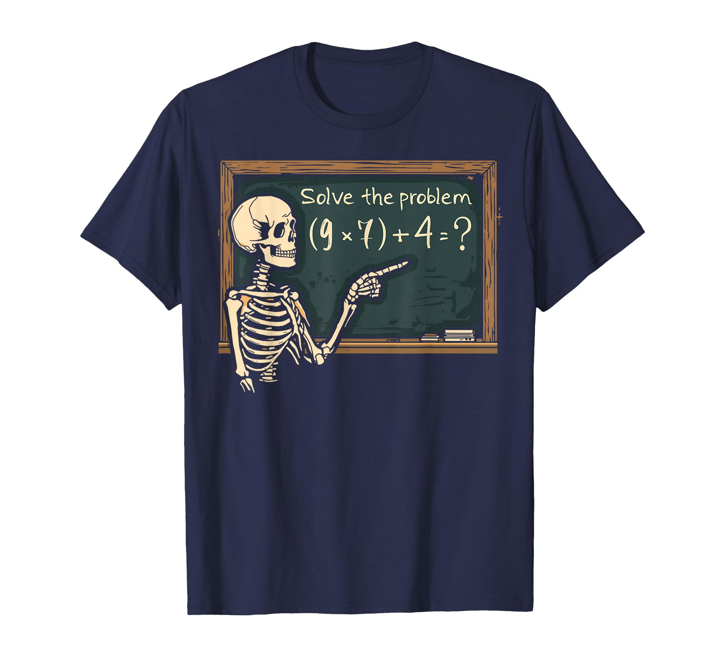 Funny 67 Meme Brainrot Joke Halloween Skeleton Math Teacher T-Shirt