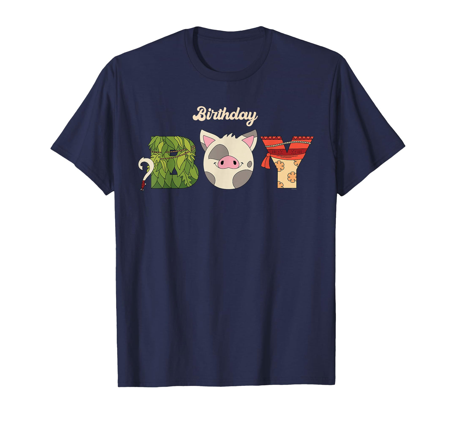 Disney Moana Letters "Birthday Boy" Birthday Party T-Shirt