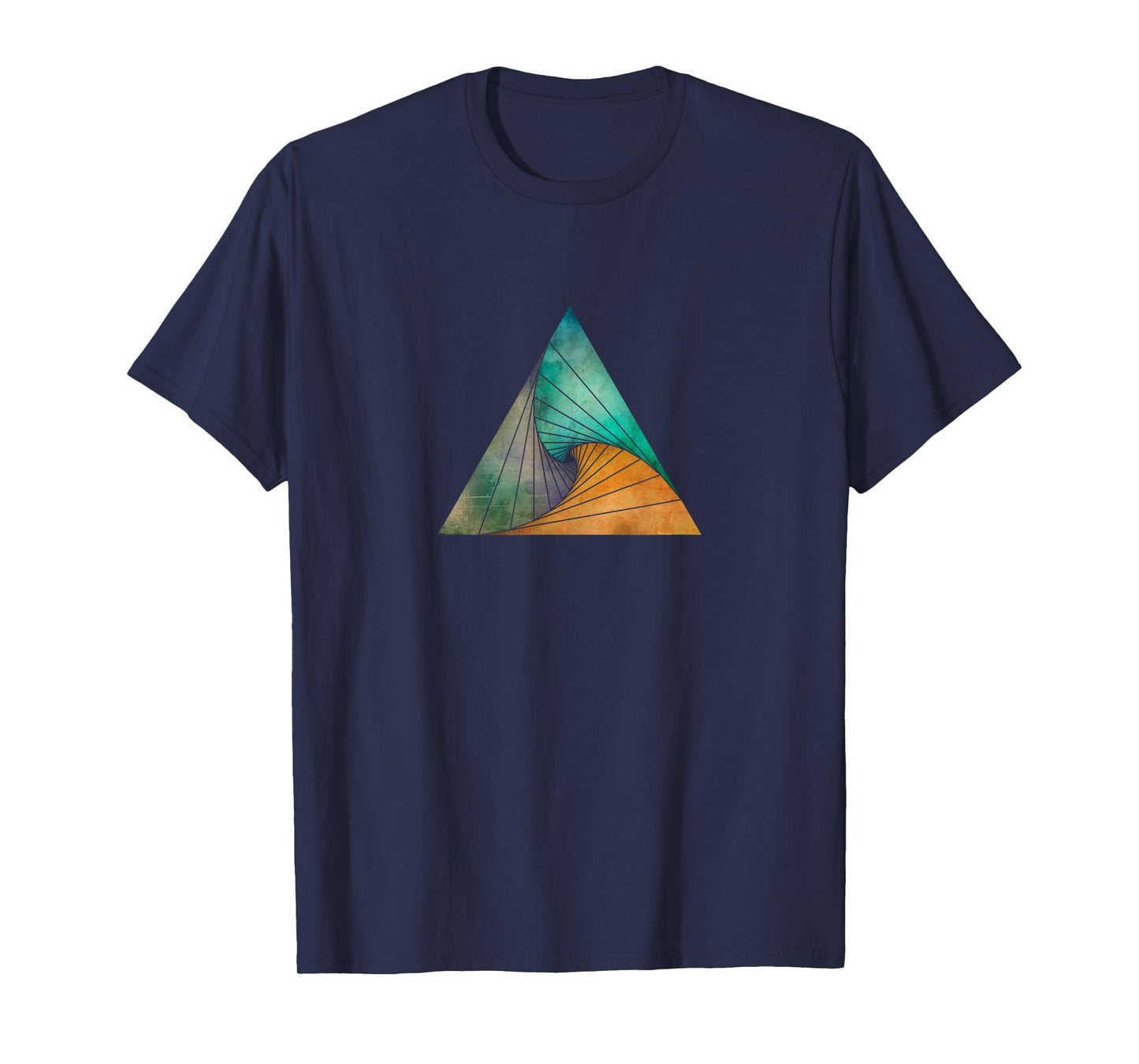 Geometric Swirling Triangle - Abstract Geometry T-Shirt