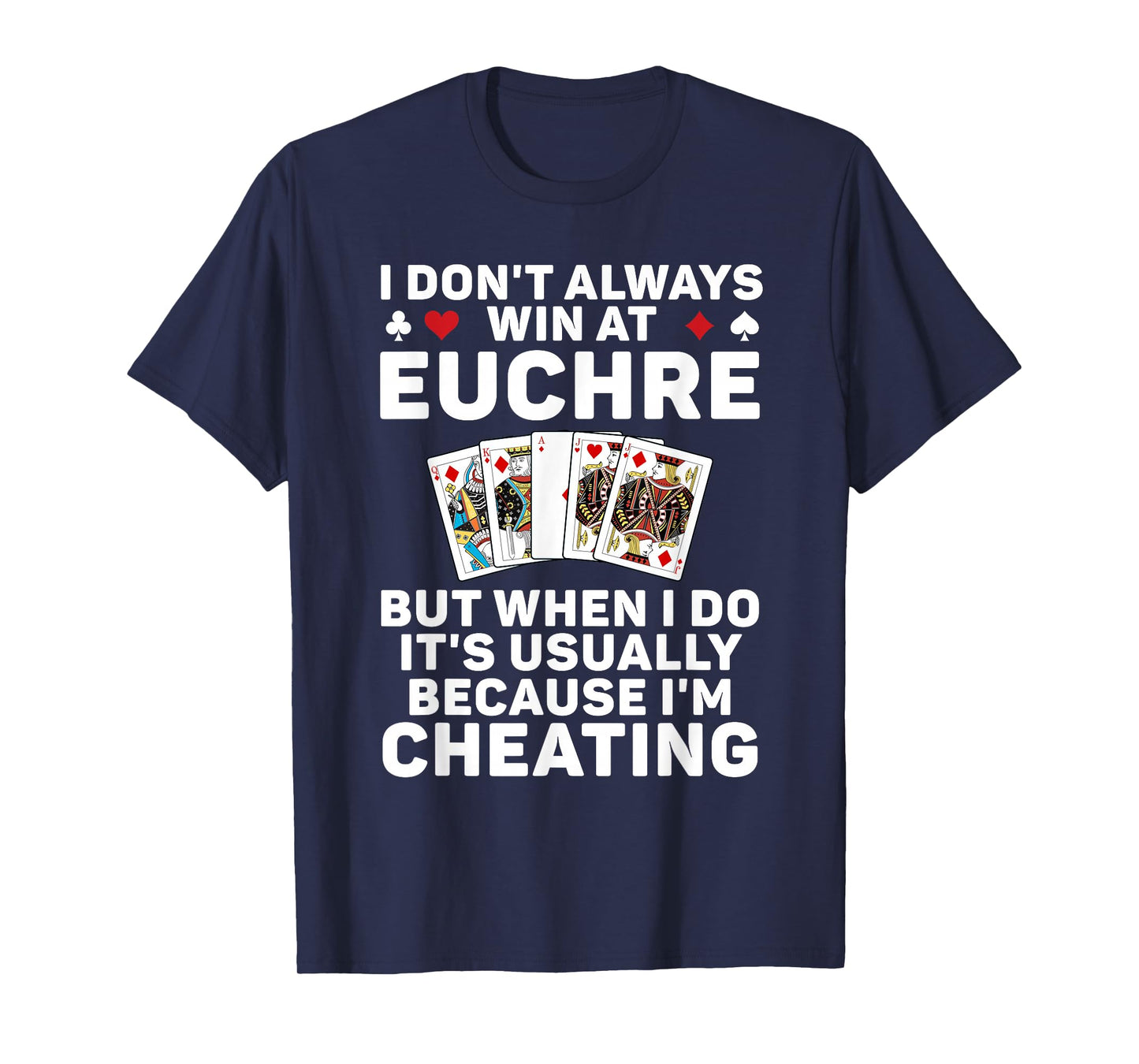 Cool Euchre Art for Men Women Euchre Partner Card Game Lover T-Shirt