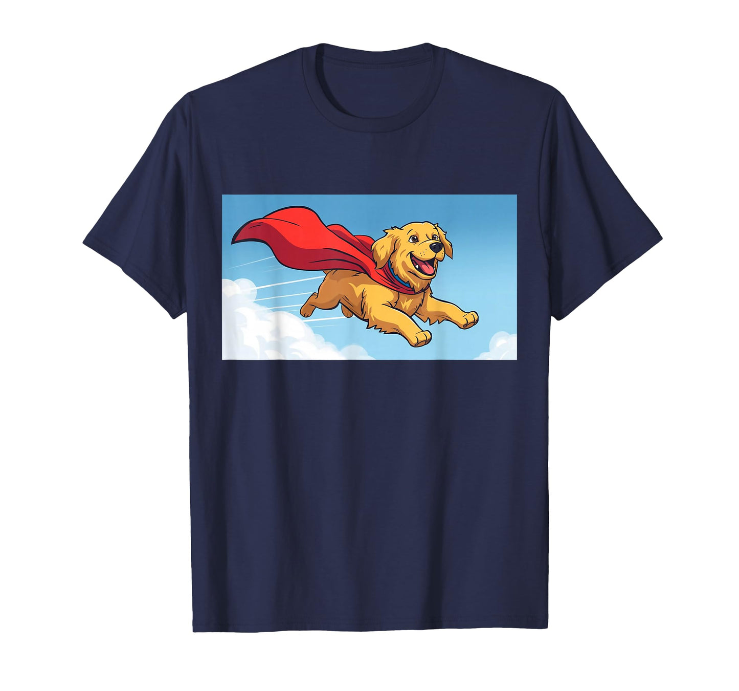 Golden Retriever Dog Super Hero T-Shirt
