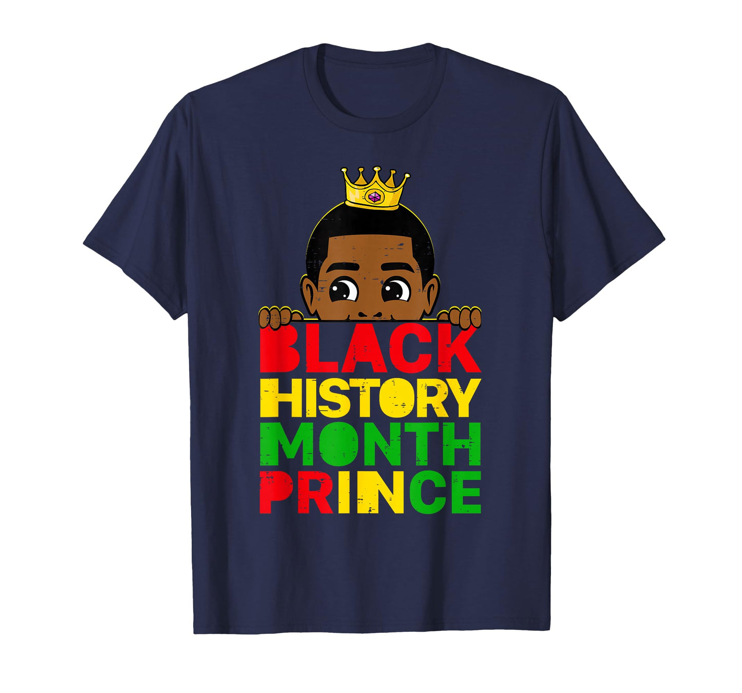 Black History Month Prince African Melanin Boy Toddler Sons T-Shirt