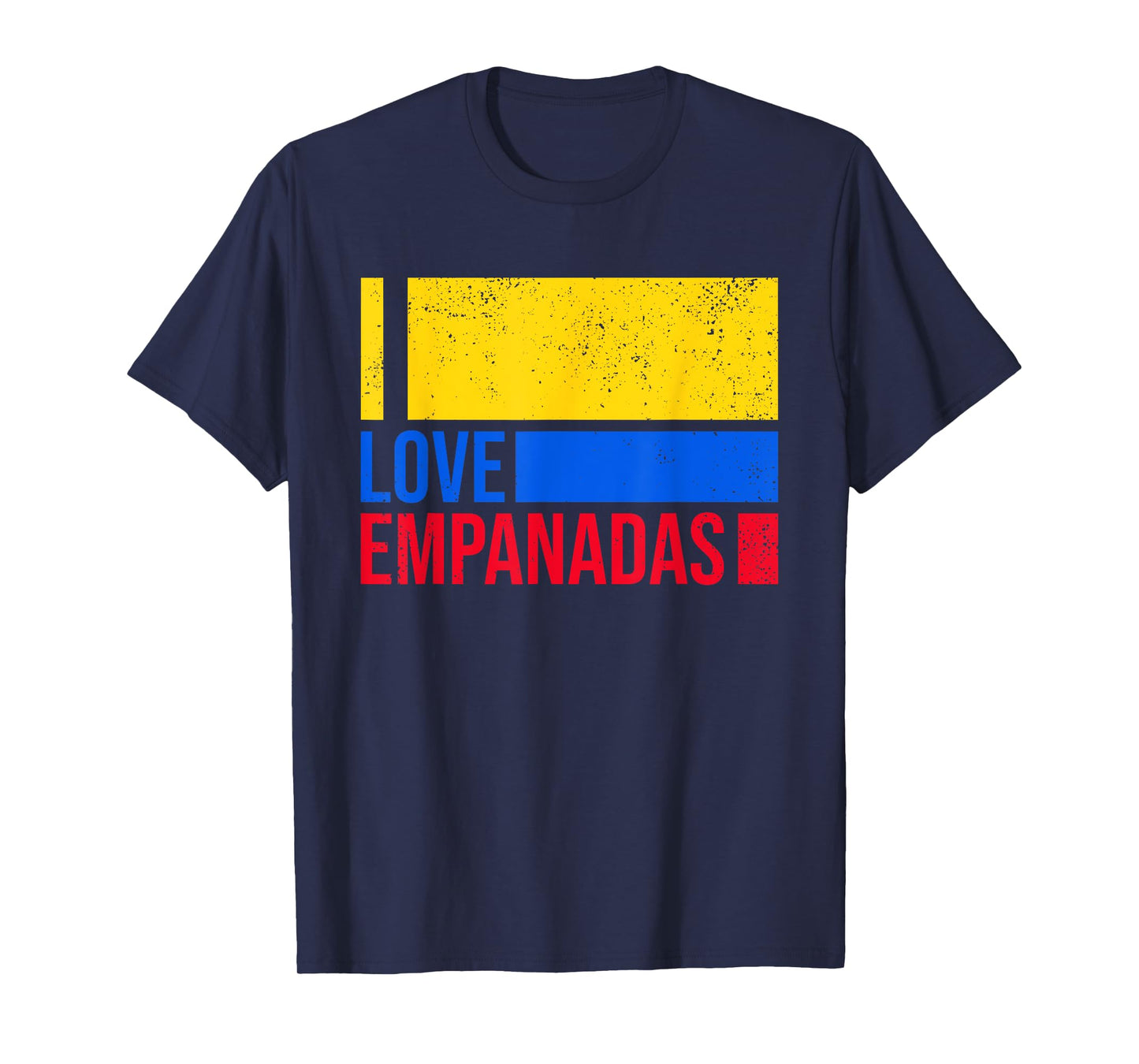 I Love Empanadas Colombia Flag Vintage Colombian Empanadas T-Shirt