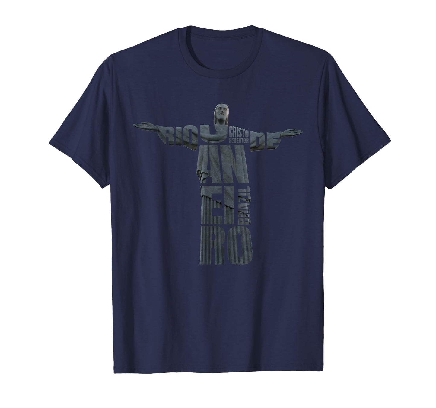 Brazil Jesus Christ T-shirt Rio de Janeiro Cristo Souvenir T-Shirt