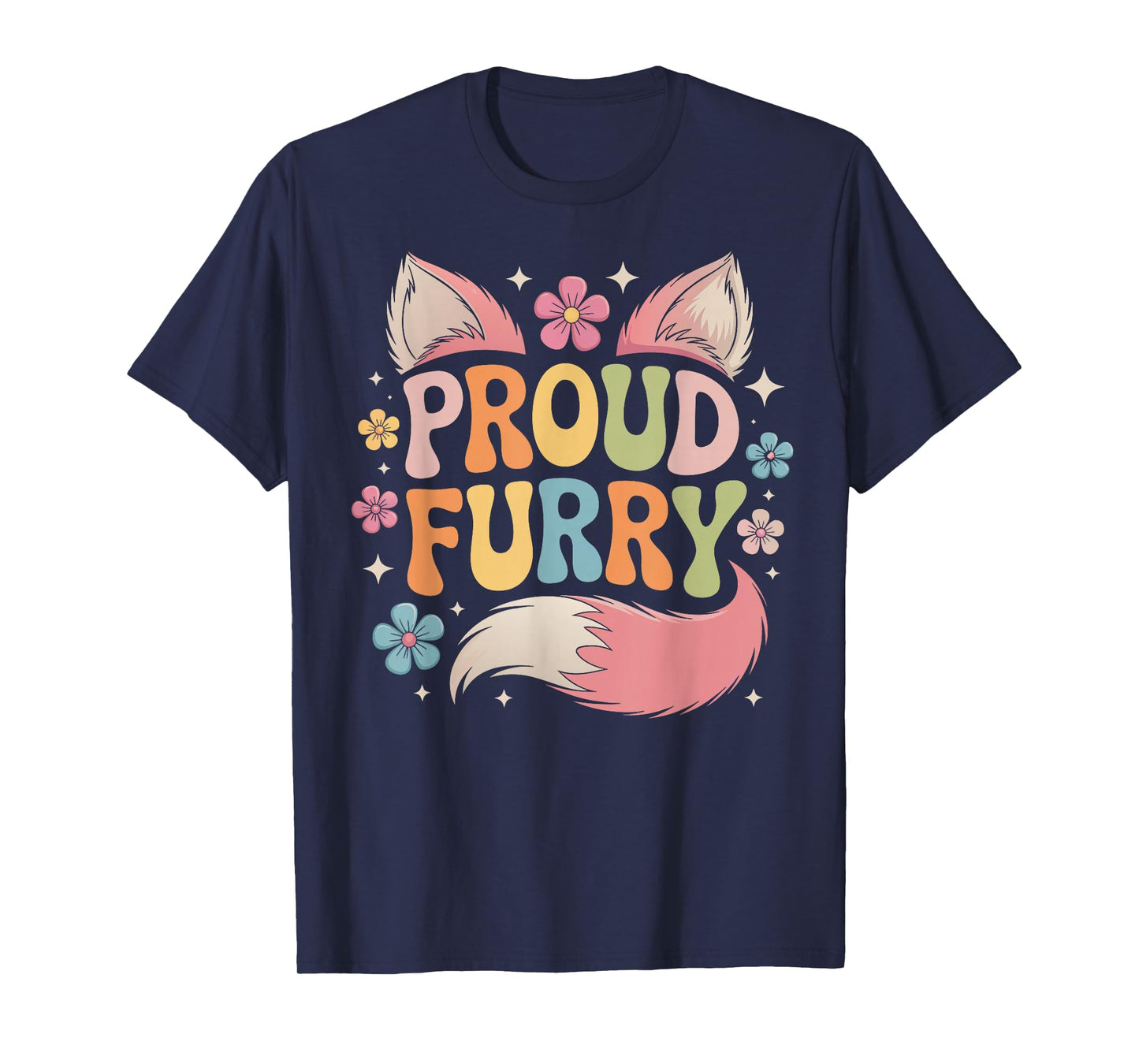 Retro Furry Fandom LGBTQ+ Proud Fursonas Cosplay Convention T-Shirt