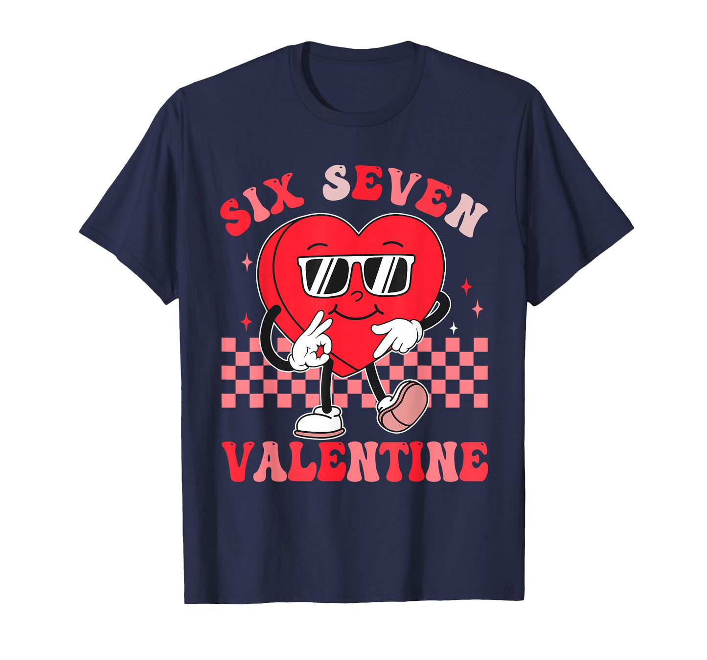 Six Seven 67 Meme Cool Valentine’s for Teens Boys Girls Kids T-Shirt