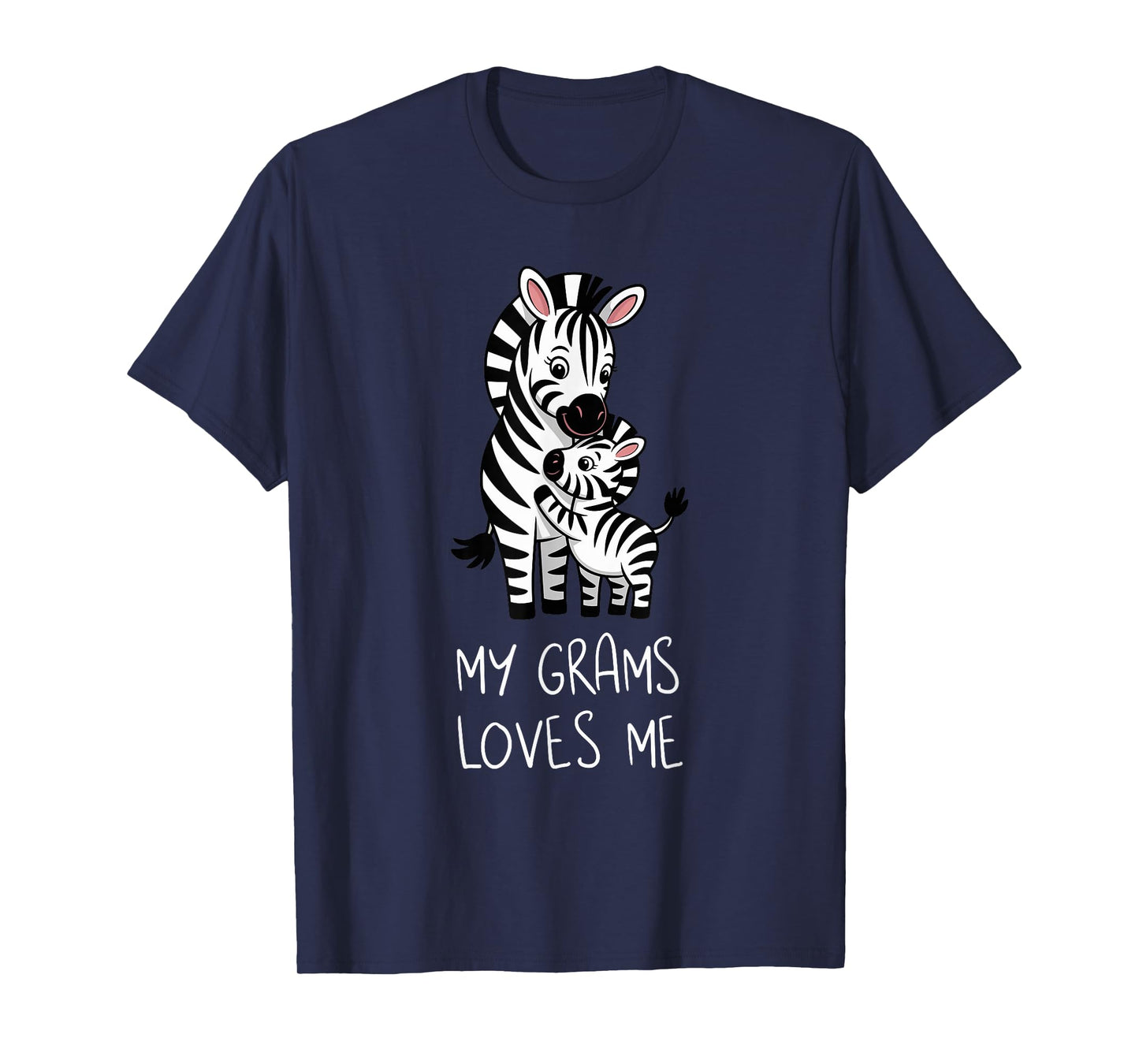 Cute Baby Zebra and Grandma My Grams Loves Me T-Shirt