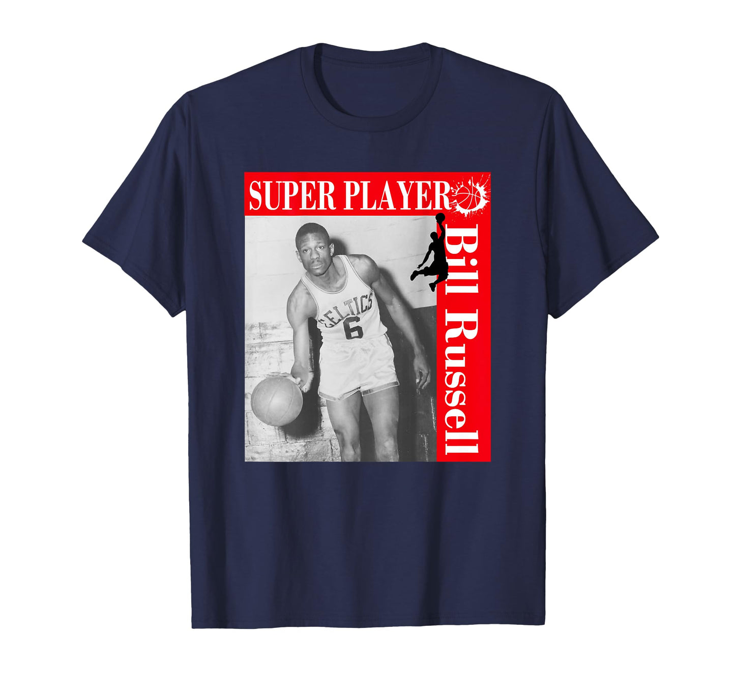 Bill Russell_011_Back Printed T-Shirt