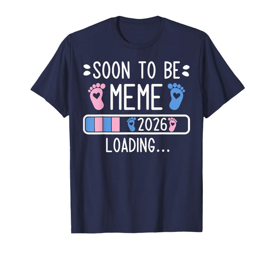 Soon to Be Meme Est 2026 Loading Pregnancy Announcement T-Shirt