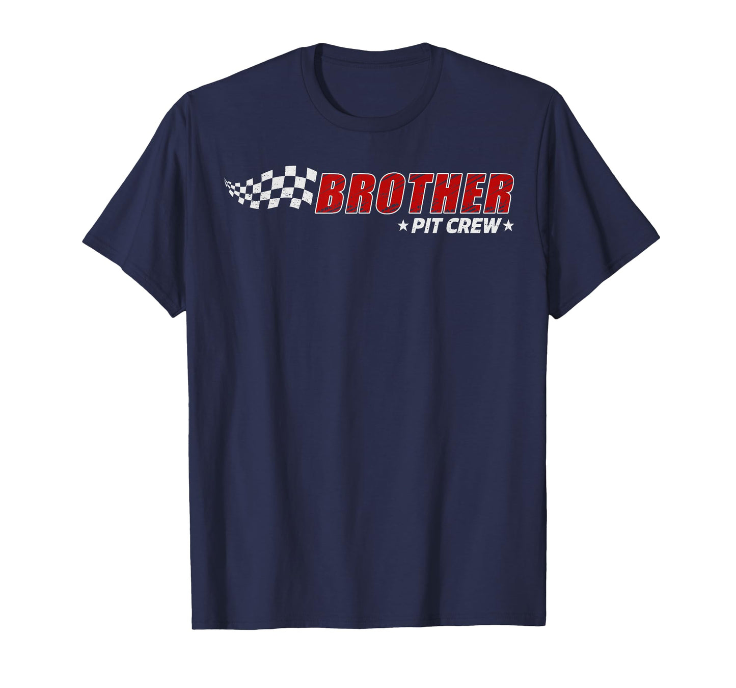 Brother Pit Crew Race Car Birthday Family Matching Pit Crew T-Shirt