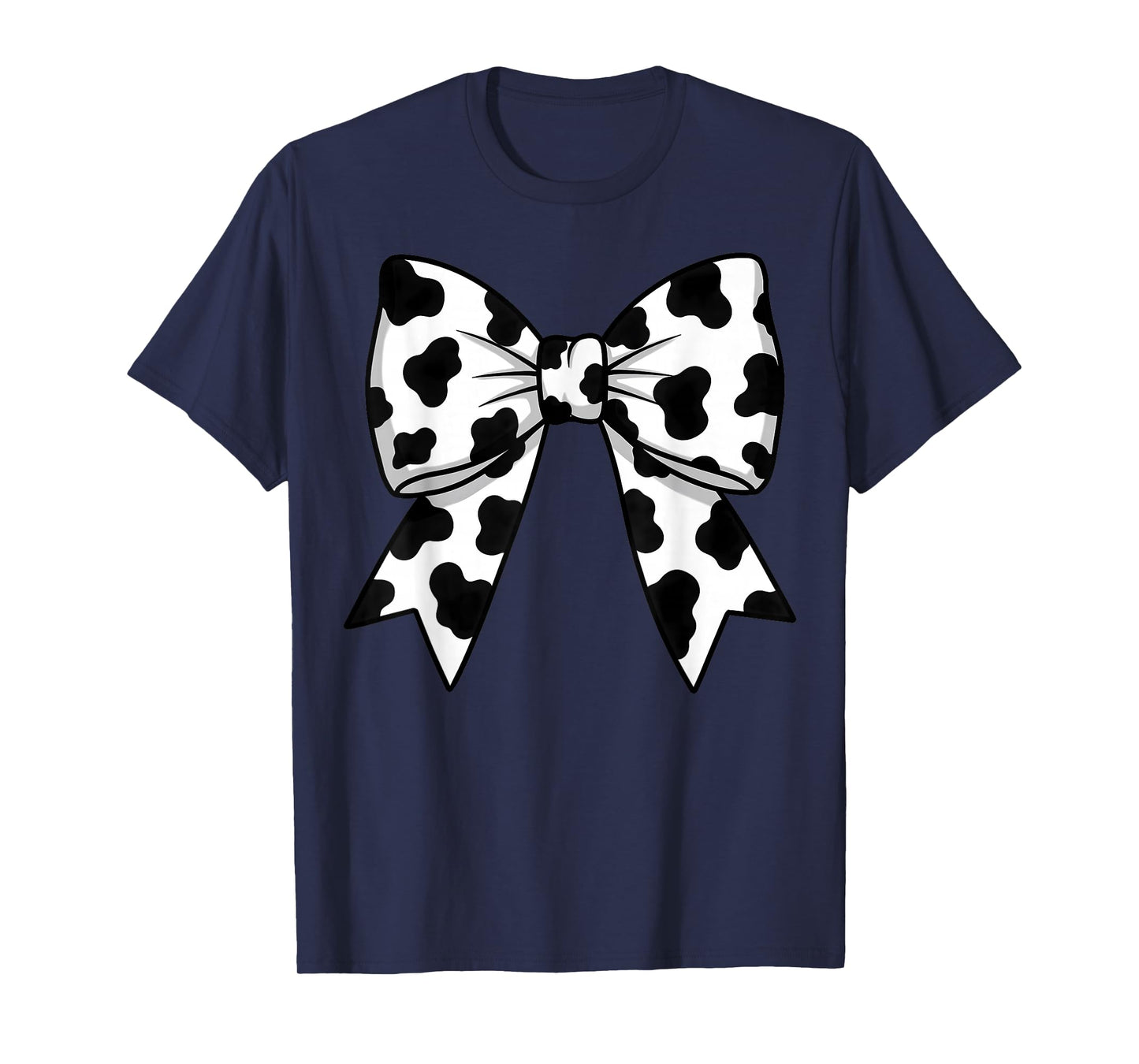 Cute Cowprint Coquette Bow Cow Pattern for Womens and Girls T-Shirt