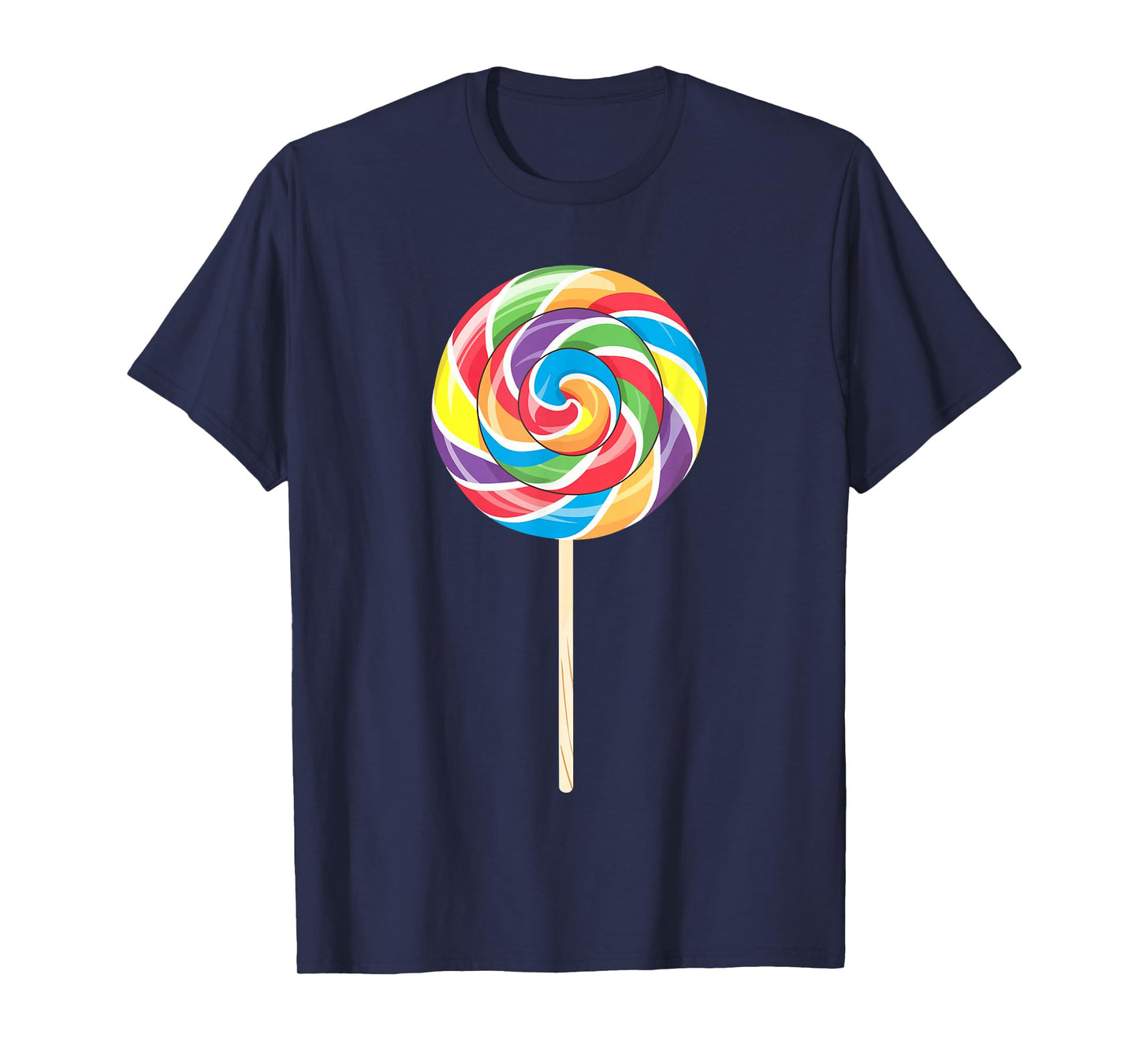 Lollipop Shirt Men Women Kids Rainbow Sucker Candy Costume T-Shirt