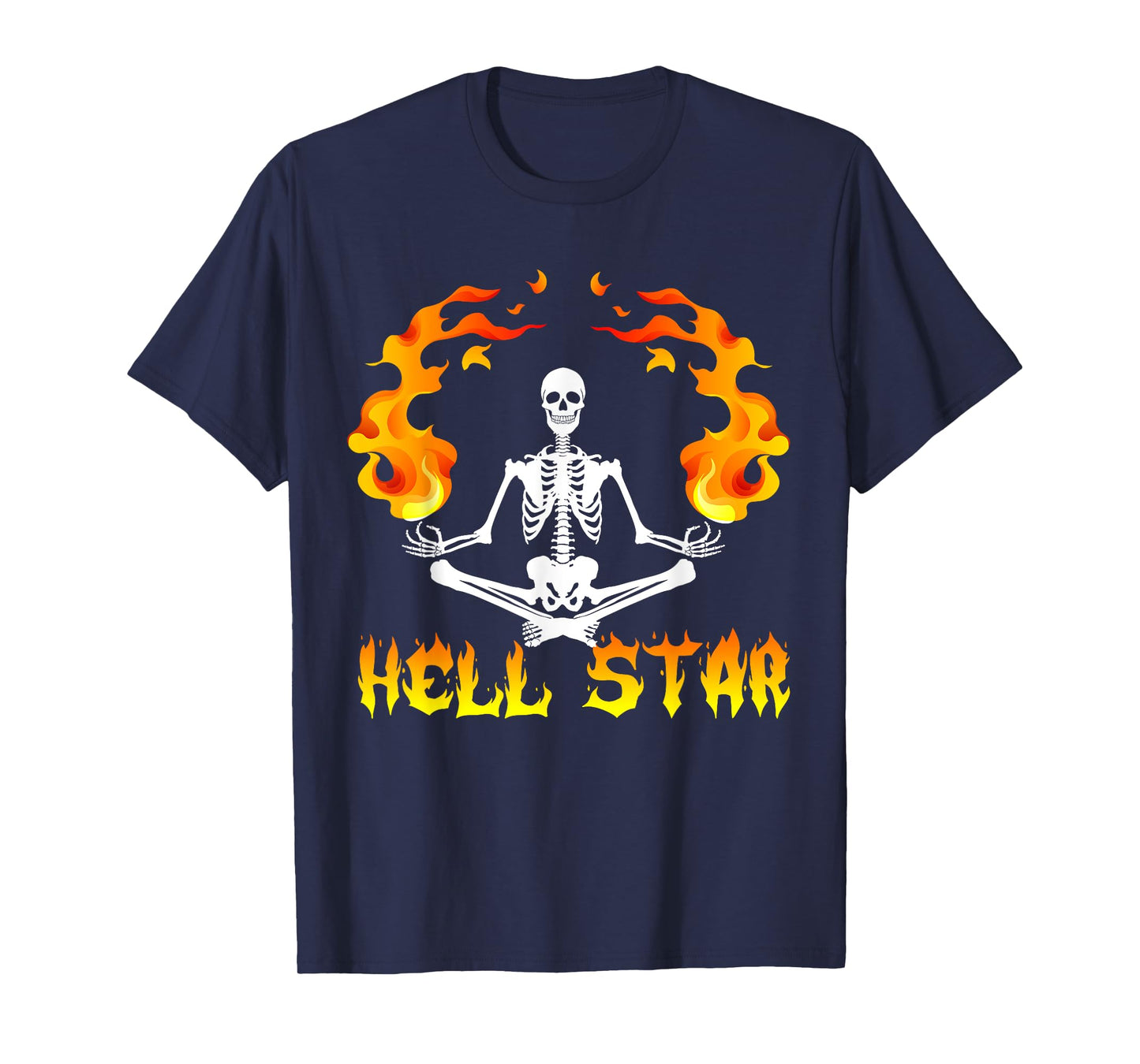 Skeletons Yoga become Hell Star T-shirt T-Shirt
