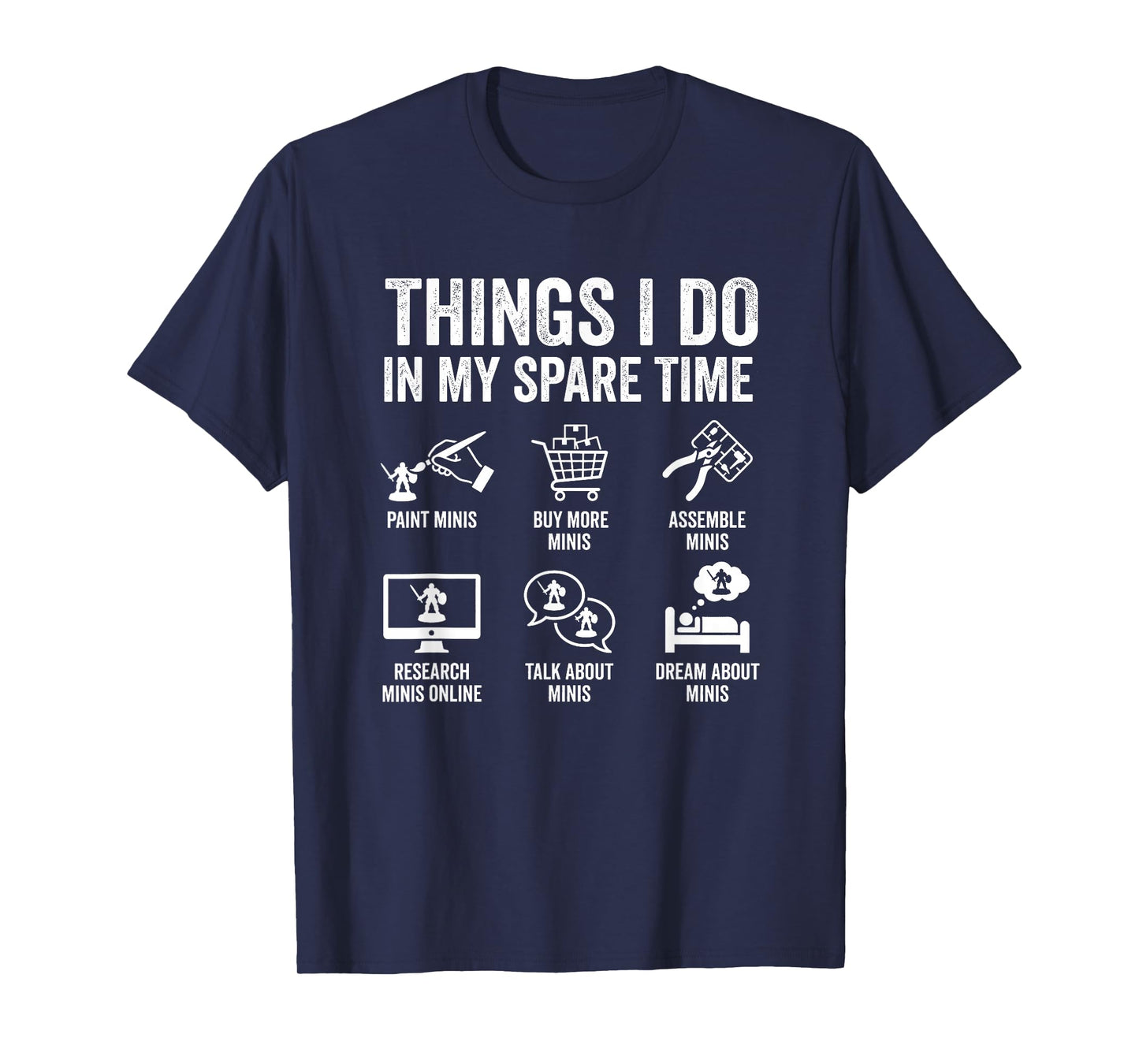 Painting Miniatures Tabletop Wargame Board Games Enthusiast T-Shirt