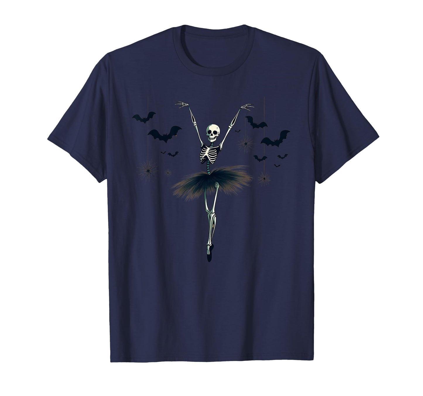 Spooky Ballerina Skeleton Funny Halloween Dance Gifts T-Shirt
