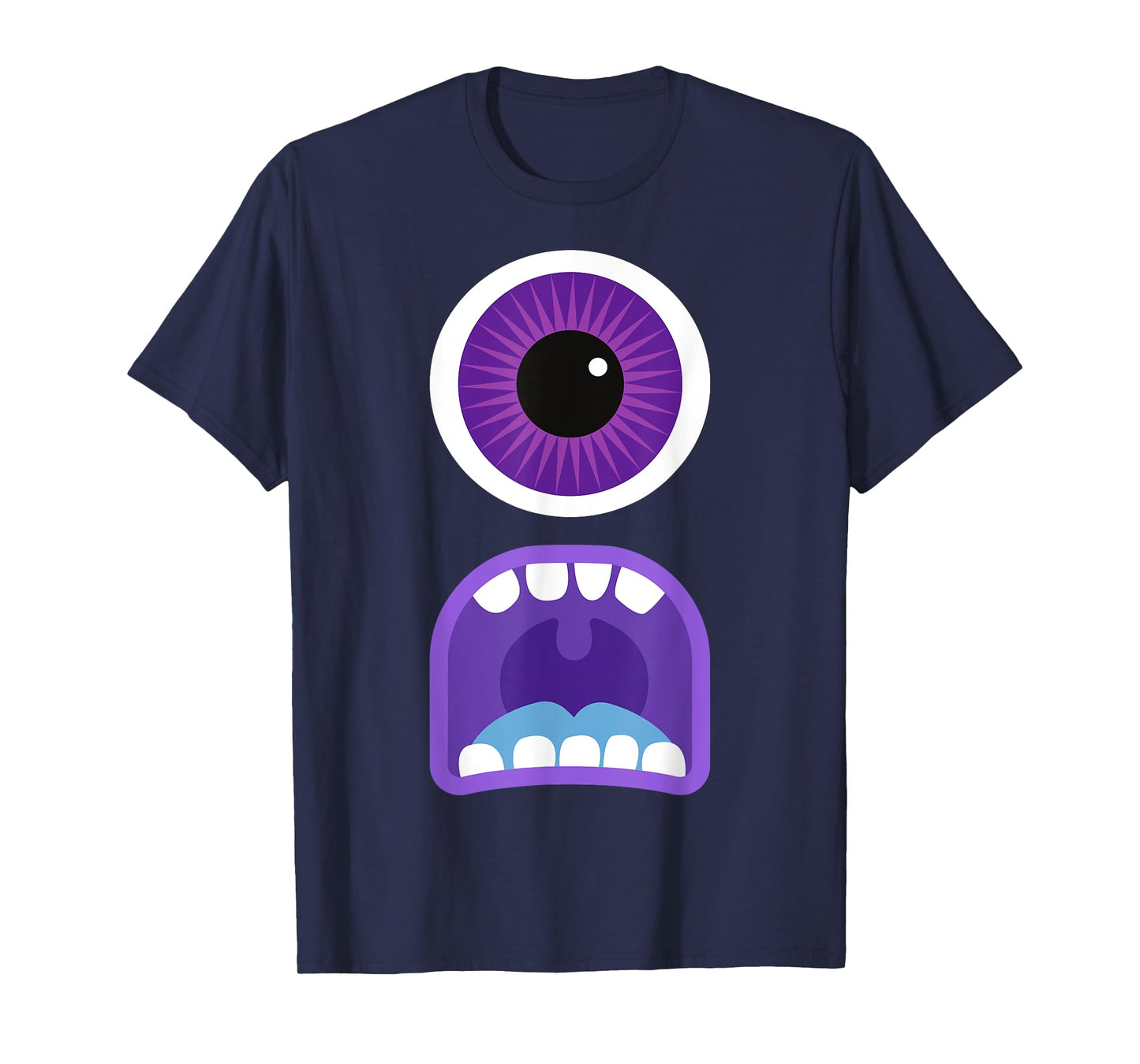Cute Monster Face Costume Men's Women's Halloween T-Shirt