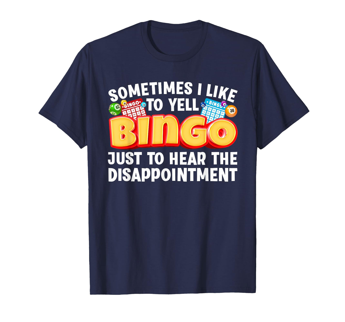 Cool Bingo Design For Men Women Bingo Gambling Bingo Player T-Shirt