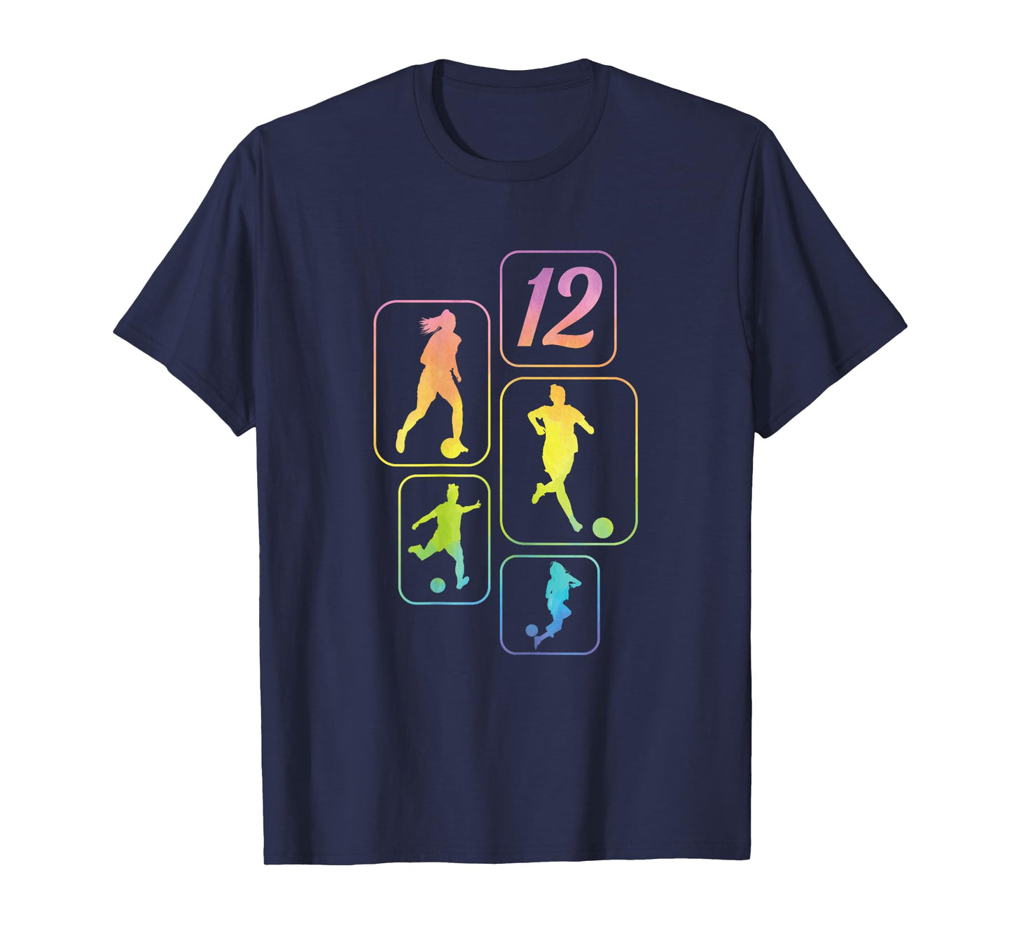 12th Birthday Girl Soccer Player Football 12 Years Old T-Shirt