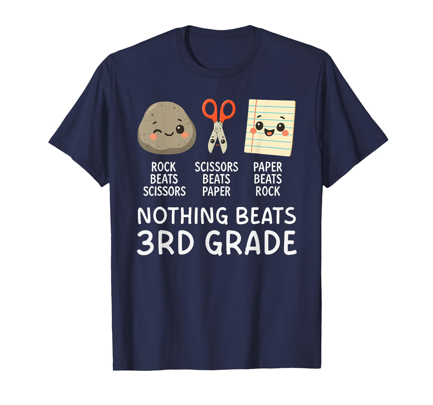 Nothing Beats 3rd Grade for Kids Boys Girls Back to School T-Shirt