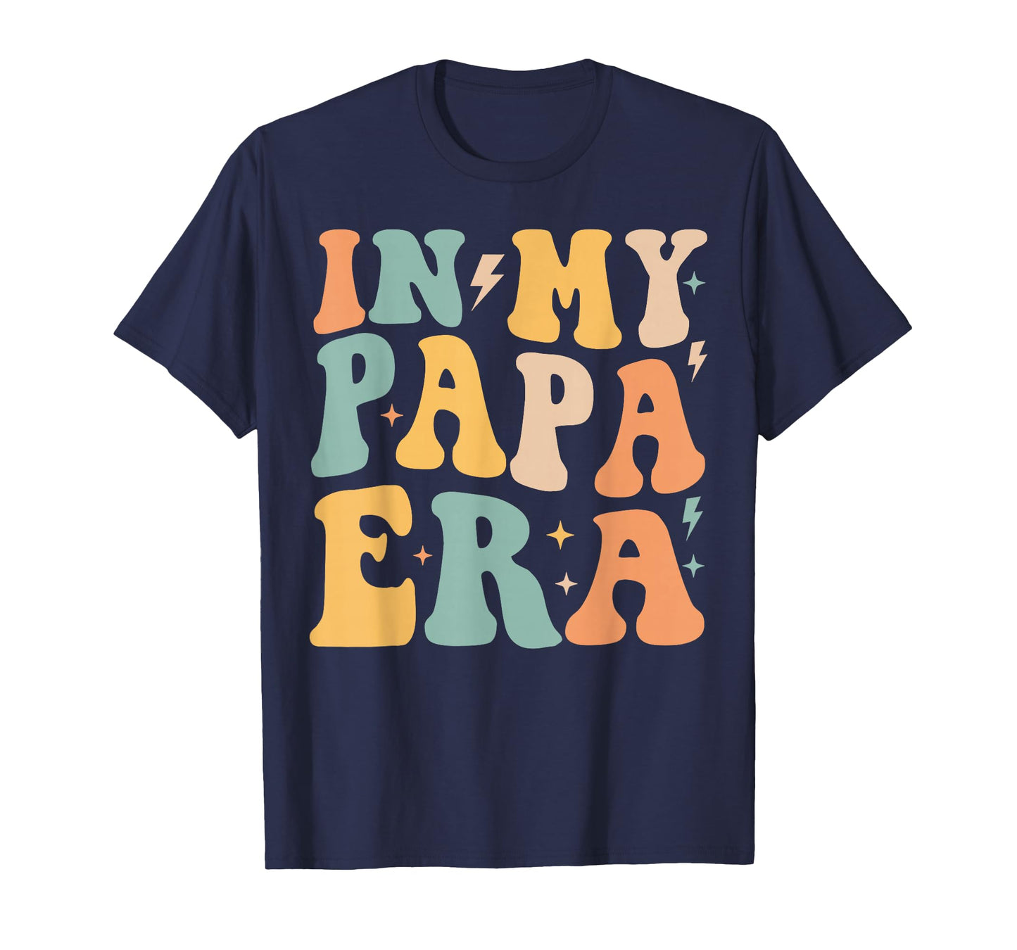 Retro Groovy In My Papa Era Father's Day T-Shirt