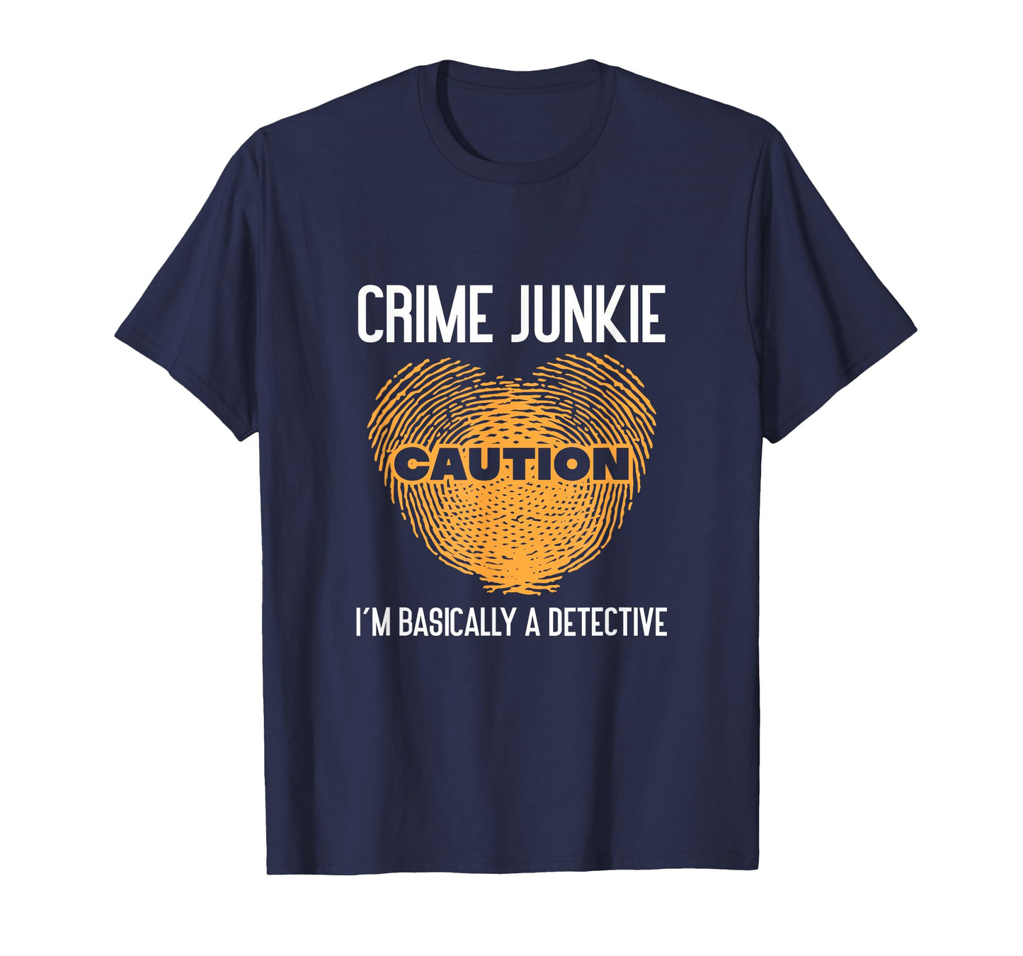 True Crime Murder Podcast Crime Mystery T-Shirt - Unisex-Adults - Black - Small - Short Sleeve - T-Shirt - True Crime Fan Podcast Junkie I'm Basically A Detective