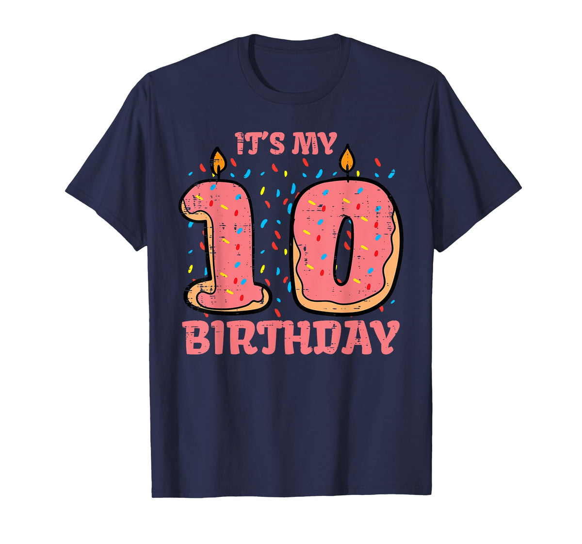 Its My 10th Birthday Cake 10 Years Old Bday Girls Boys Kids T-Shirt