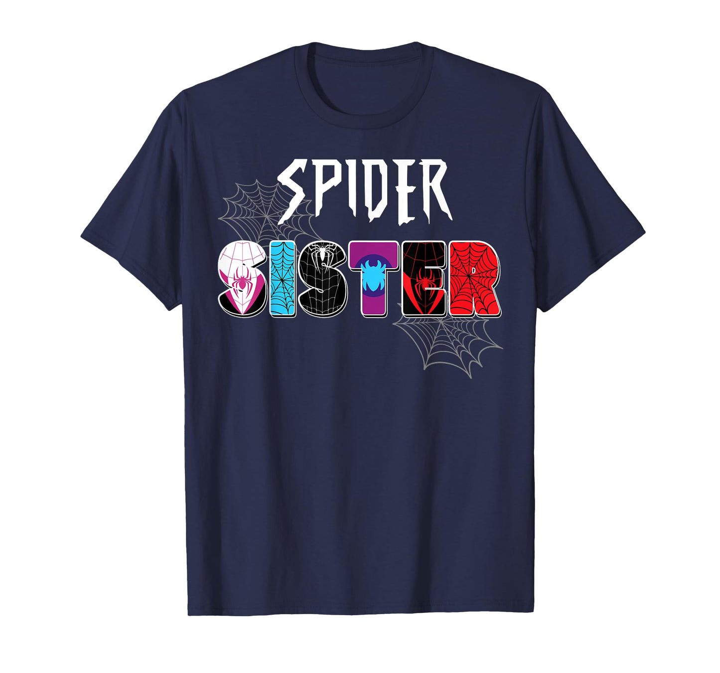 Birthday Party Spider Outfit Spider Sister Kids Girls T-Shirt