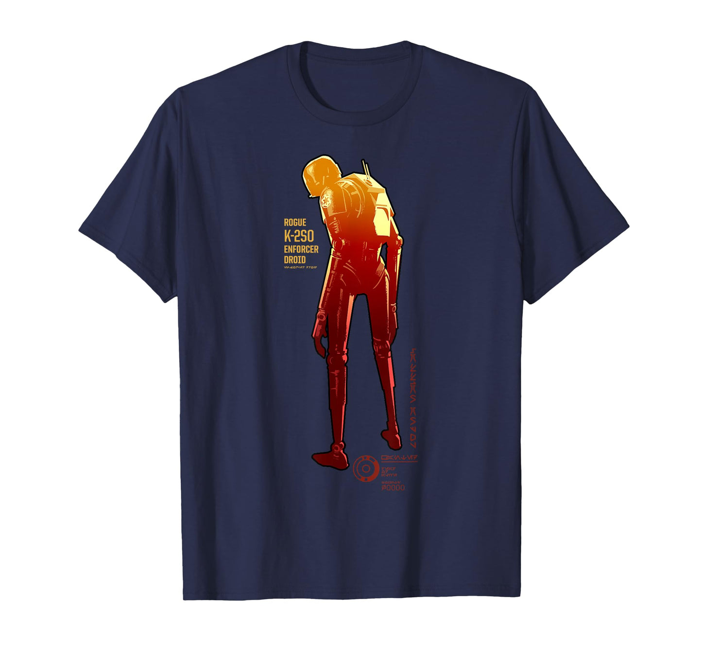 Star Wars Andor K-2SO Enforcer Droid Poster T-Shirt