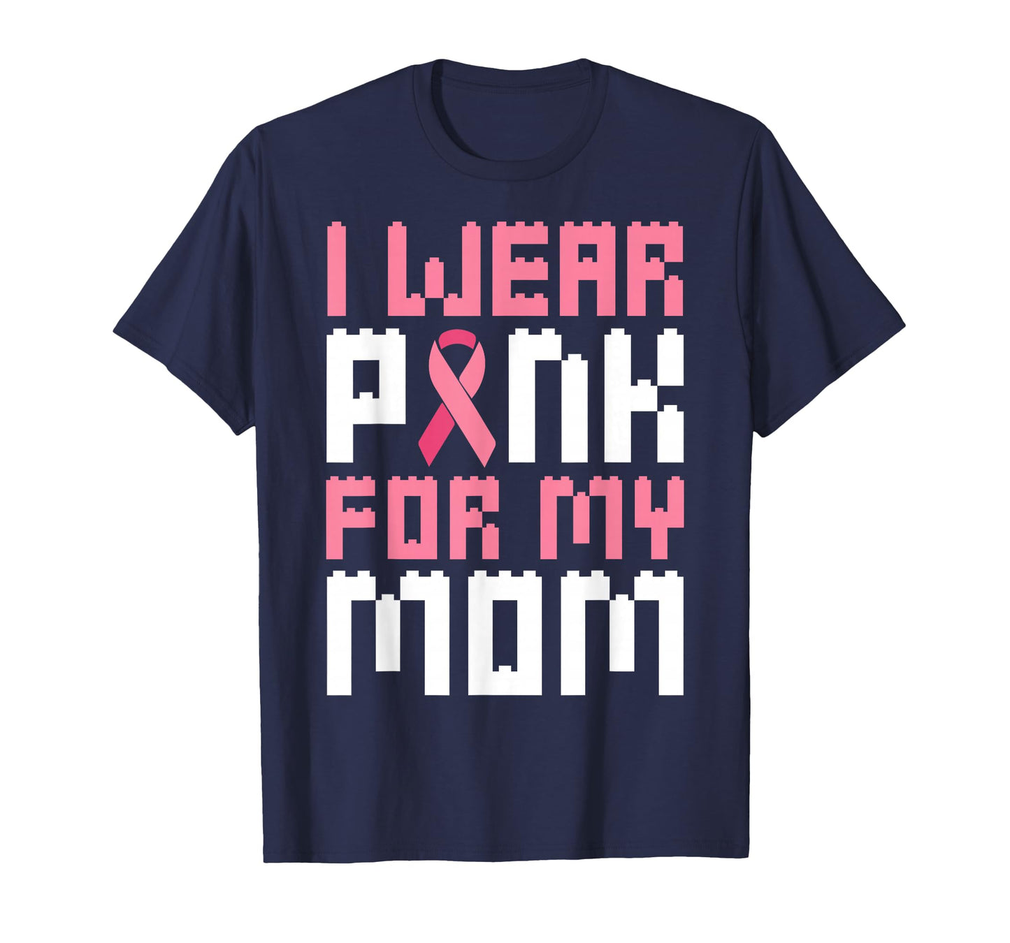I Wear Pink for My Mom Breast Cancer Awareness Boys T-Shirt