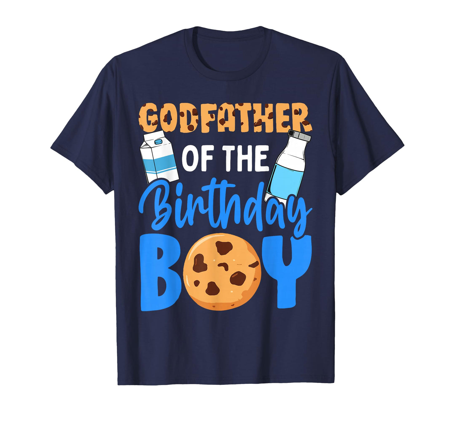 Godfather of the birthday boy Milk and Cookies 1st birthday T-Shirt