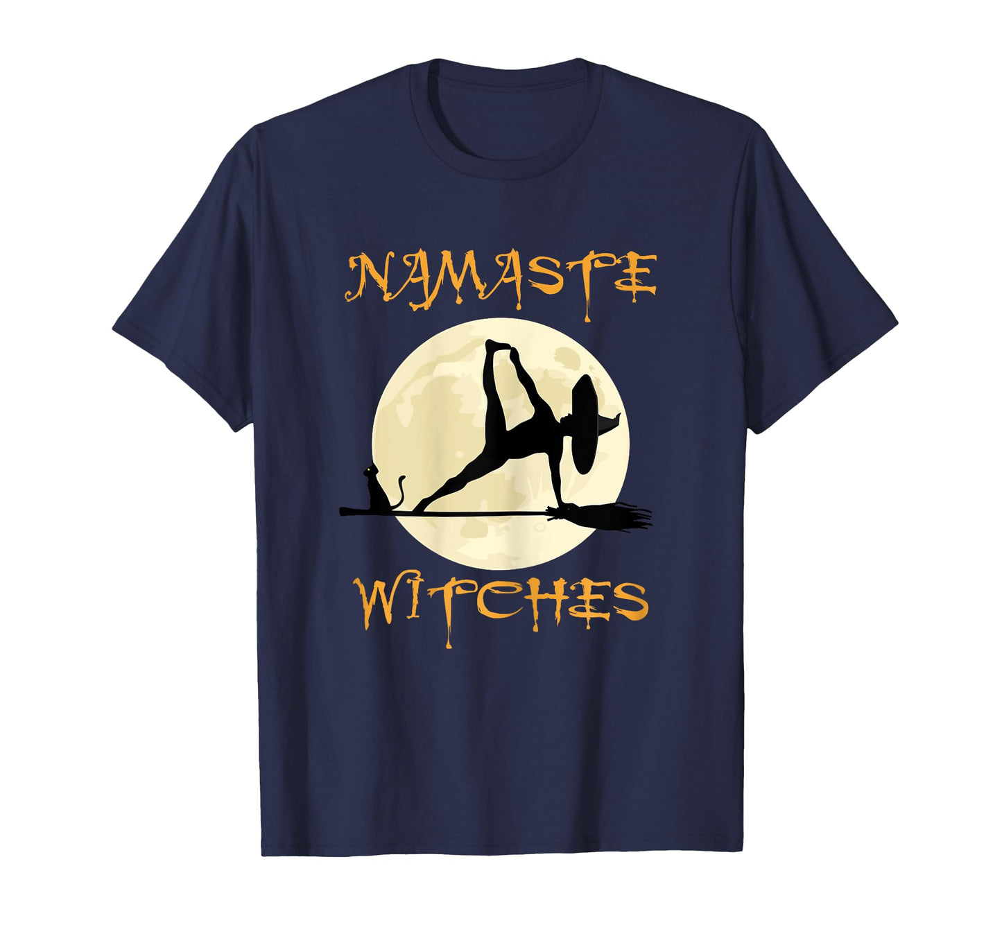Namaste Witches - Halloween Yoga T-Shirt for Women