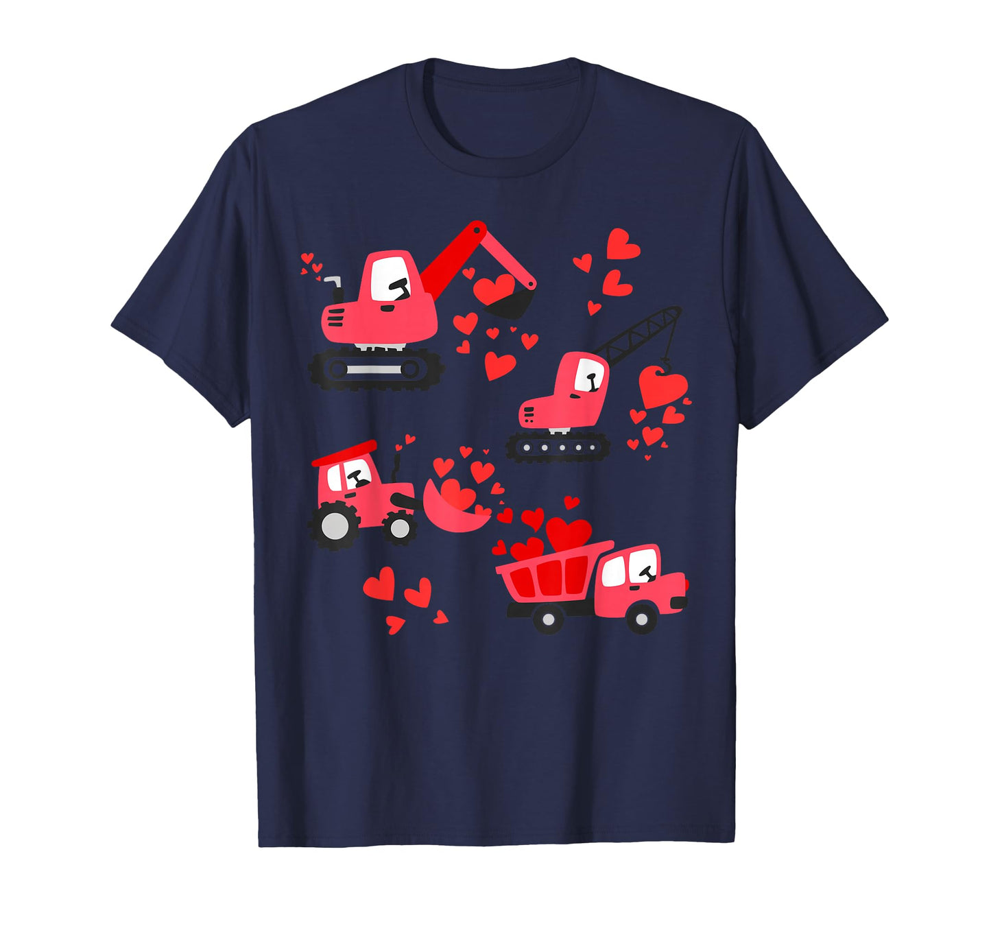 I Dig You Construction Trucks Valentine's Day Boys Toddler T-Shirt