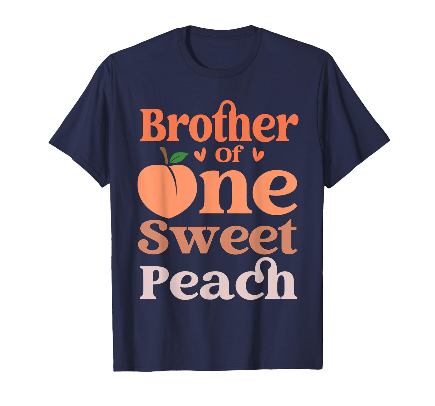Brother Of The Sweet One 1st Birthday Peach Theme Family T-Shirt