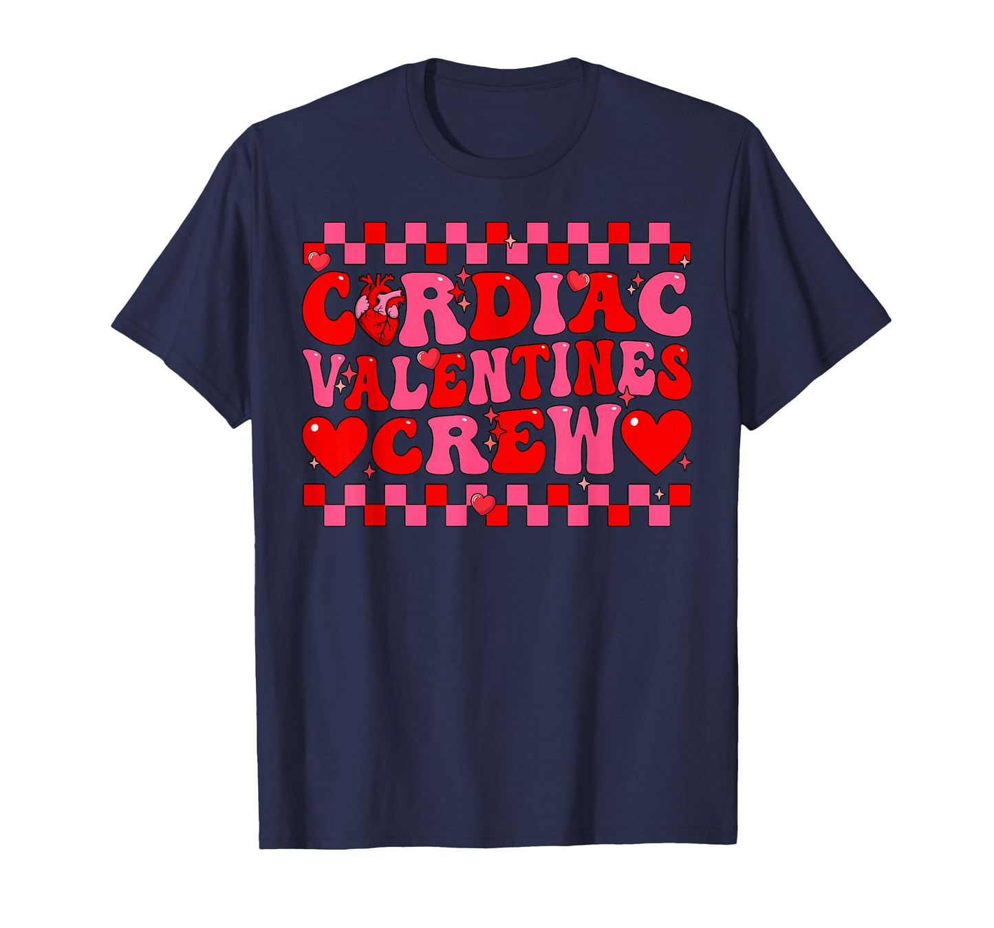 Cardiac Valentines Crew EKG Heart Nurse Squad T-Shirt