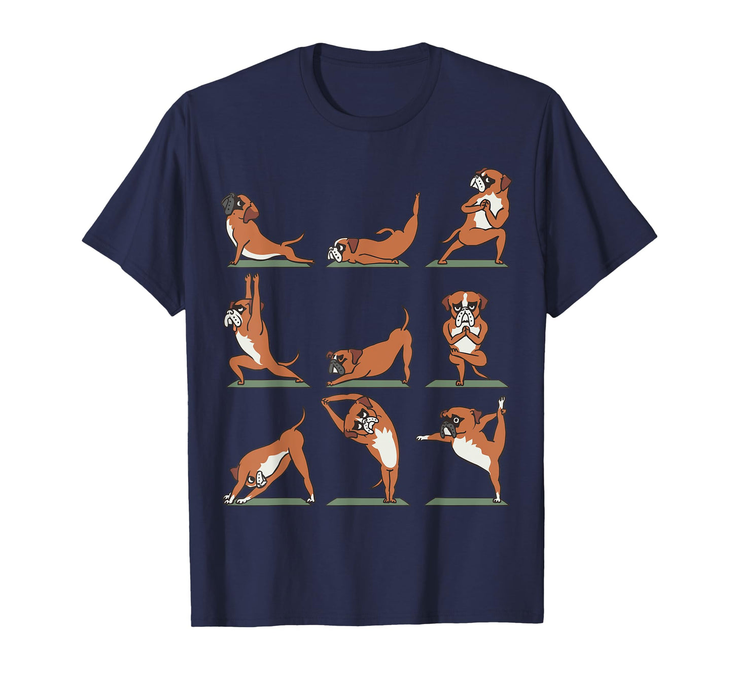Boxer Yoga Asana Pose Meditation Funny T-Shirt T-Shirt