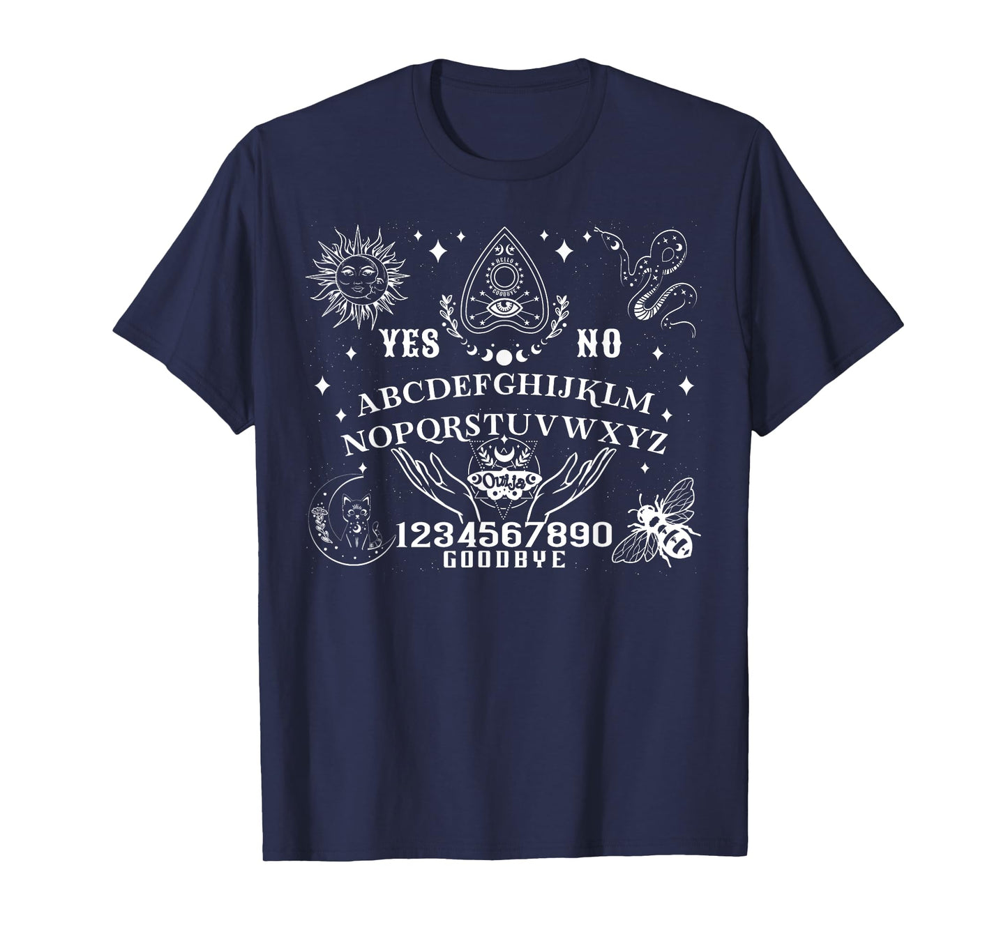 Ouija Board Spirit Board Occult Gothic Halloween Pagan Satan T-Shirt