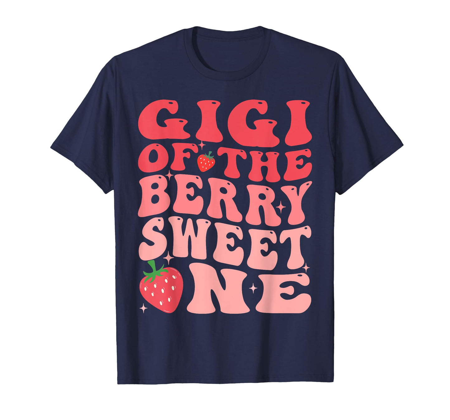 Gigi Of The Berry Sweet One 1st Birthday Strawberry T-Shirt
