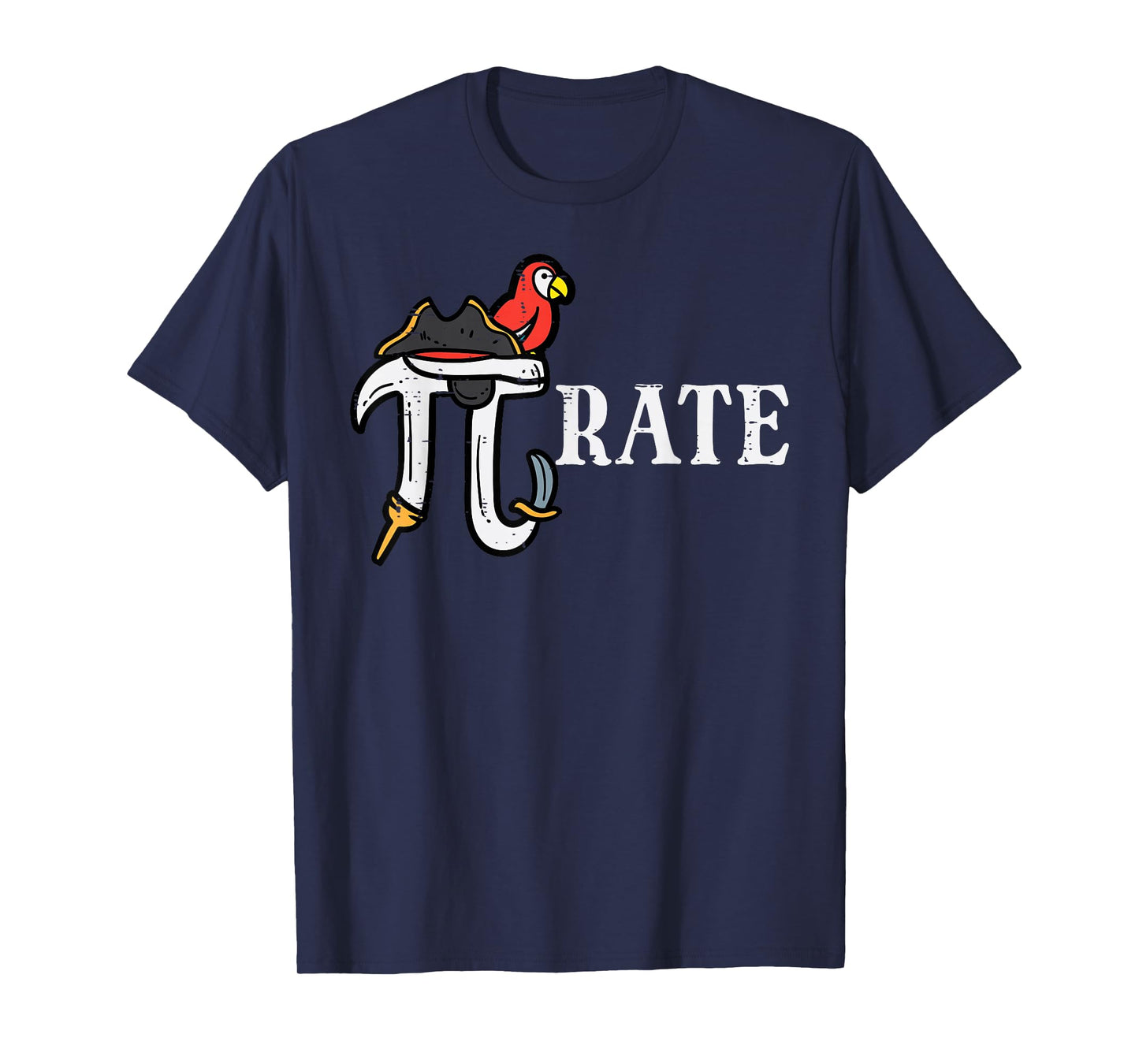 Pirate Pi Funny Math Pie Halloween Costume Teacher Men Women T-Shirt