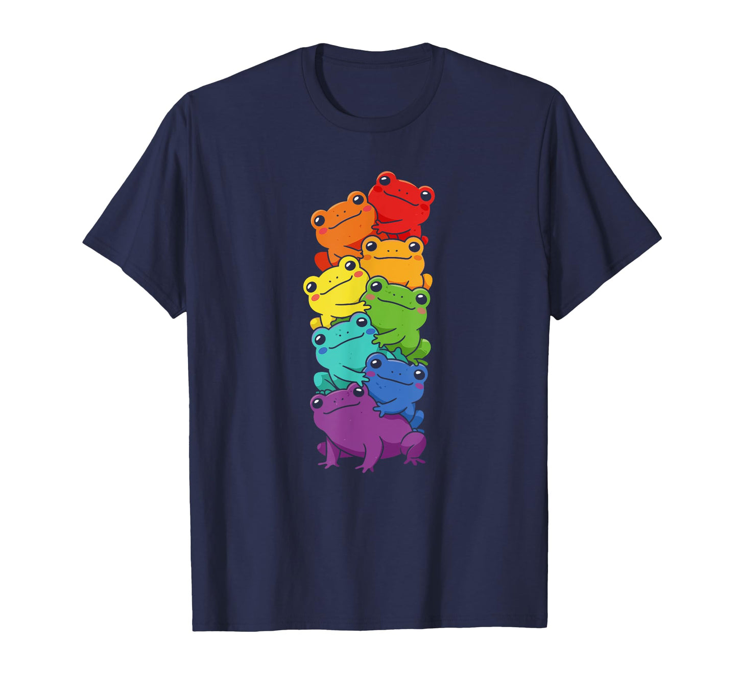 Funny LGBT Frog Rainbow Lesbian Gay Pride Womens Mens T-Shirt